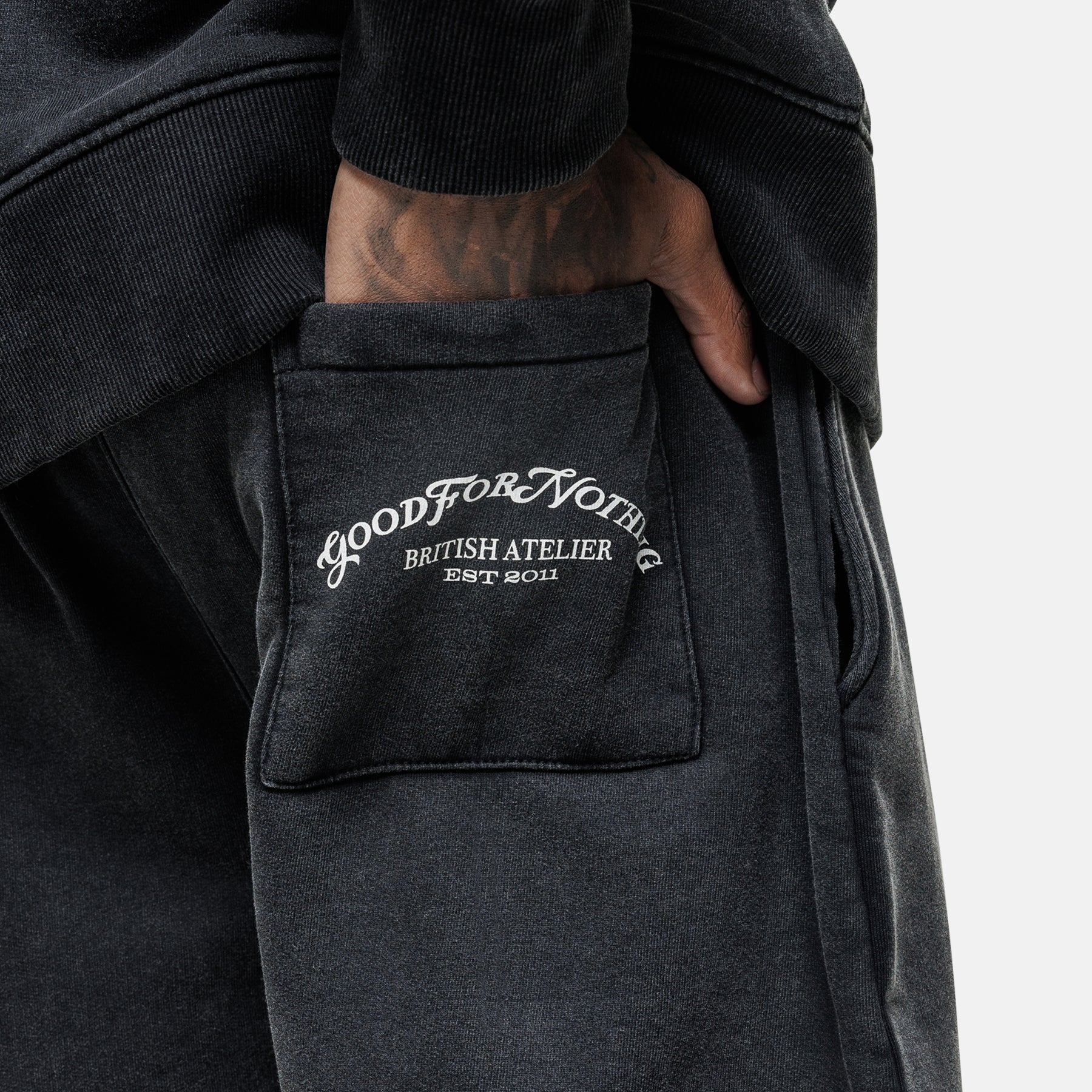 Liberty Washed  Black Sweatpant - Image 3