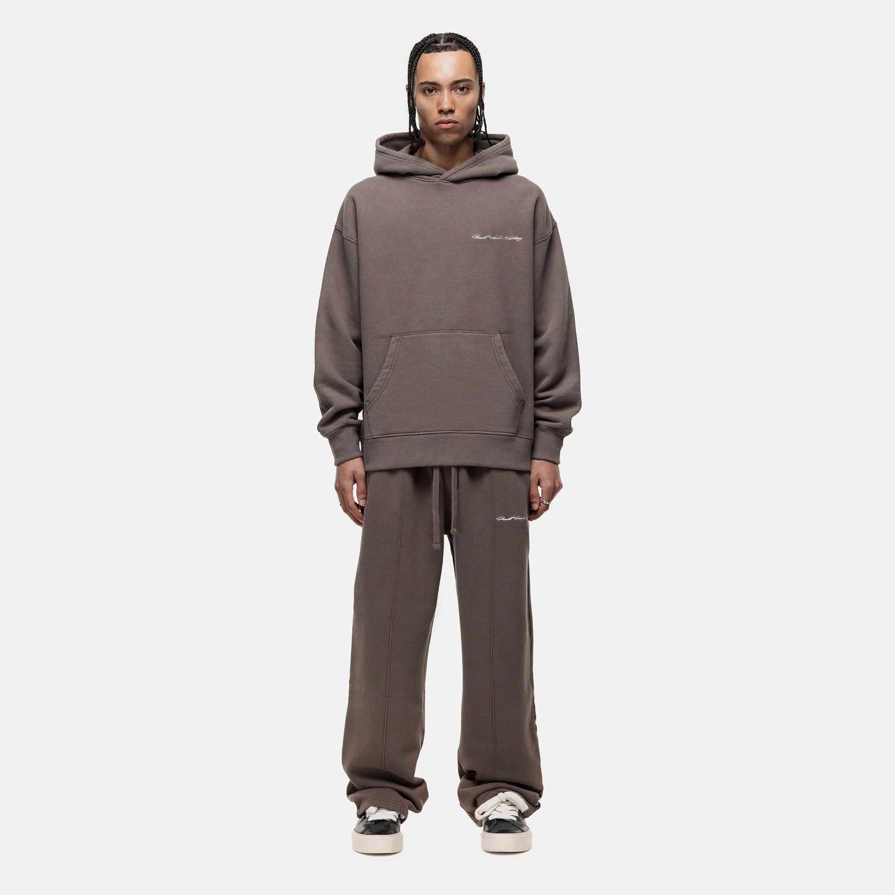 Scribble Washed Taupe Joggers - Image 4