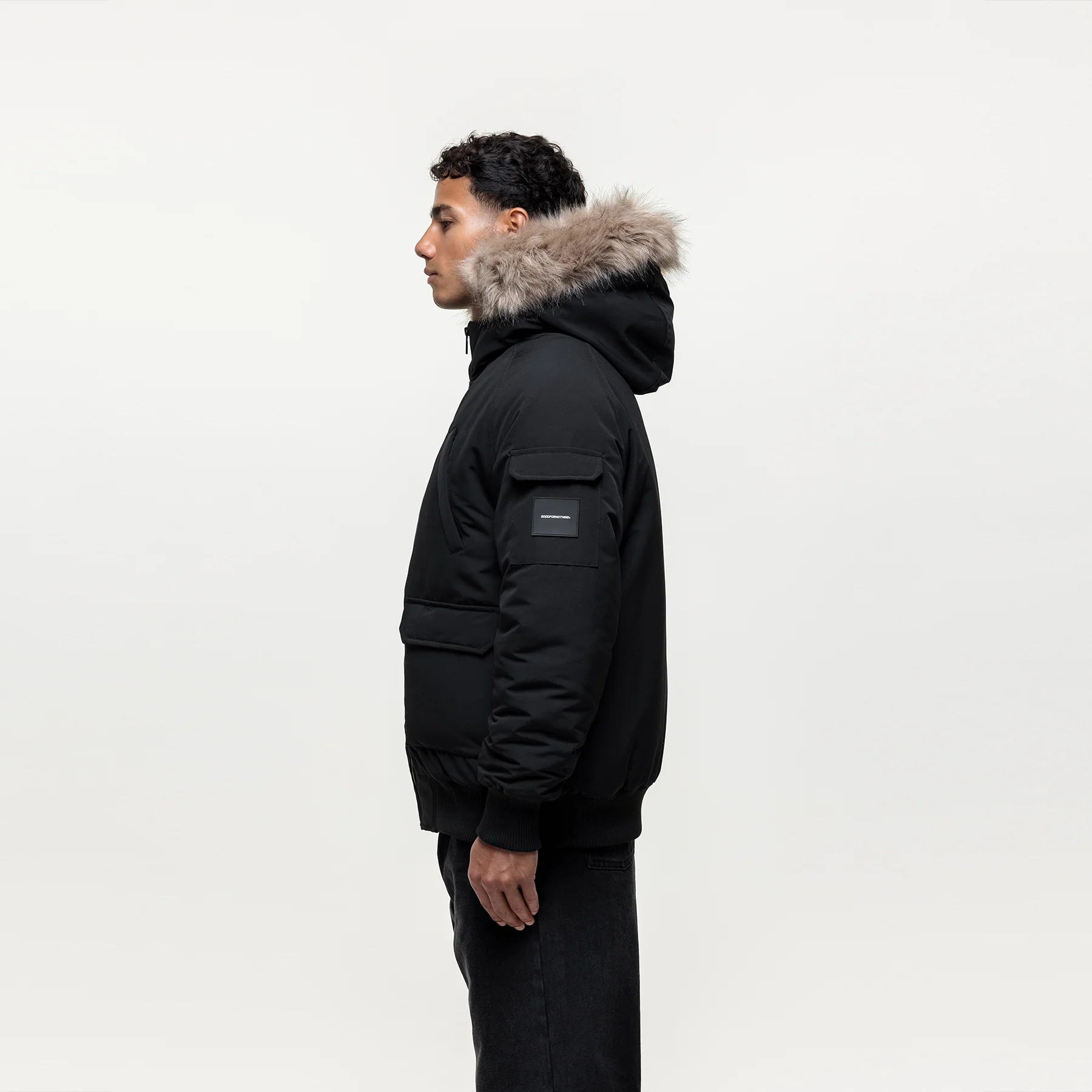 Fortitude Black Parka Bomber - Image 4