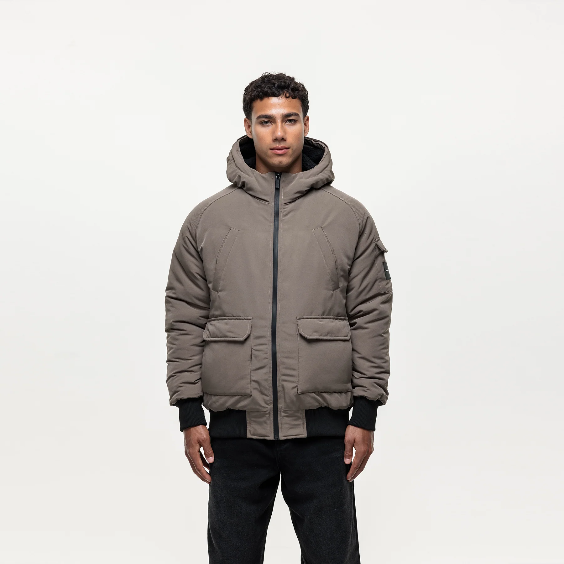 Fortitude Taupe Parka Bomber - Image 6