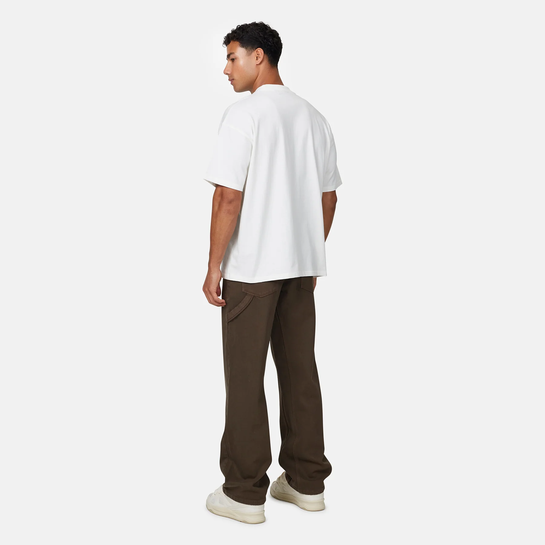 Heavy Carpenter Brown Denim Jeans - Image 6