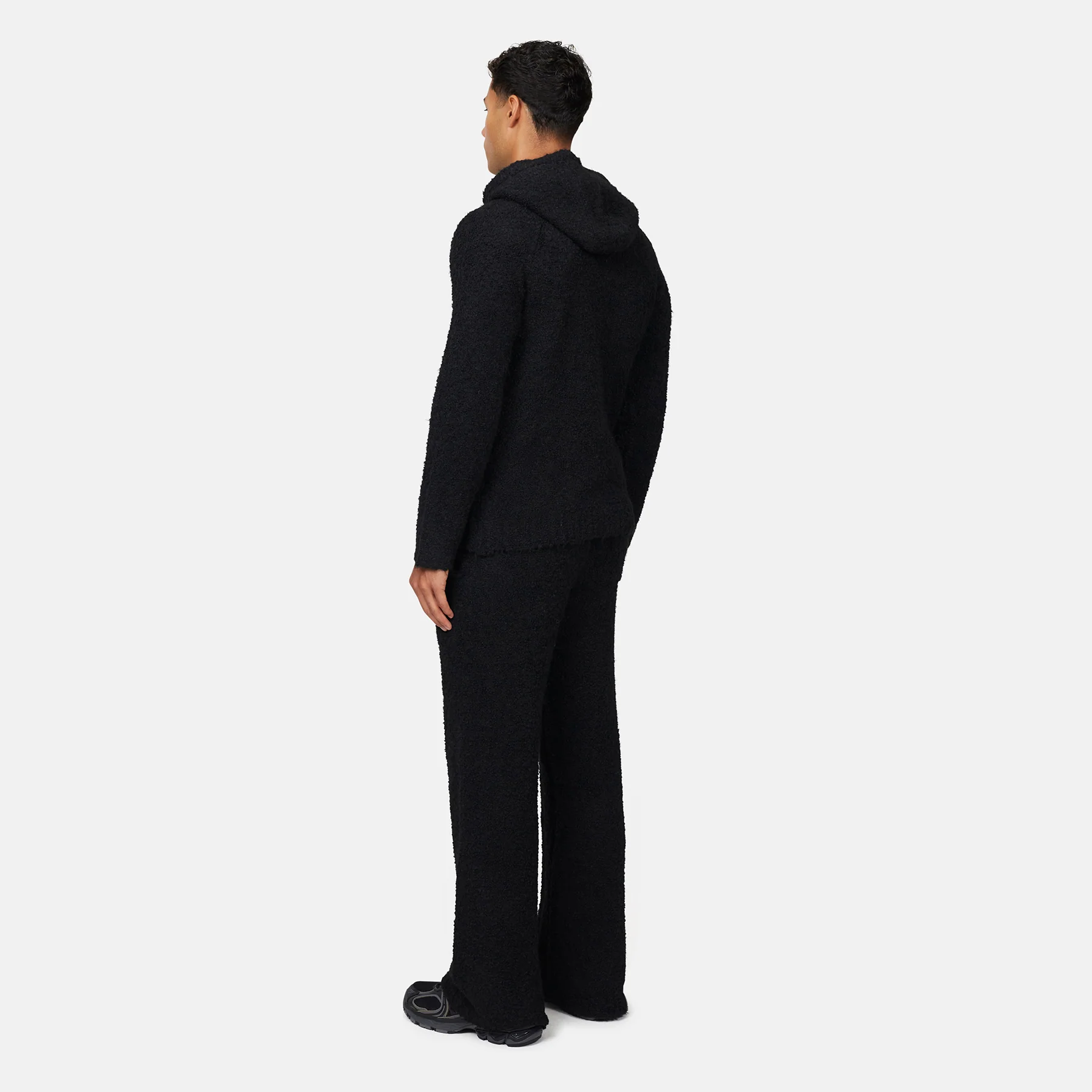 Cozy Boucle Knitwear Black Pants - Image 4