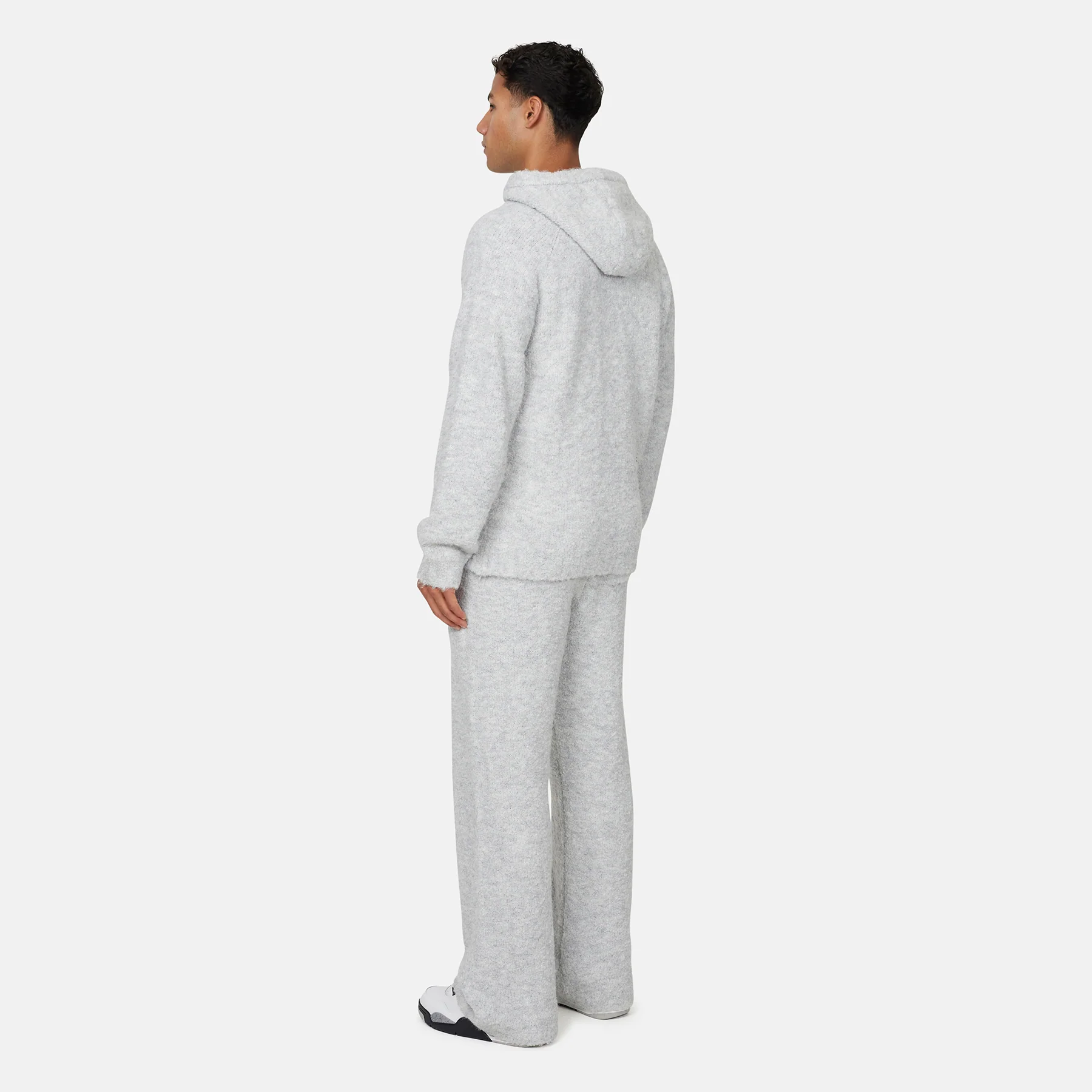 Cozy Boucle Knitwear Grey Pants - Image 4