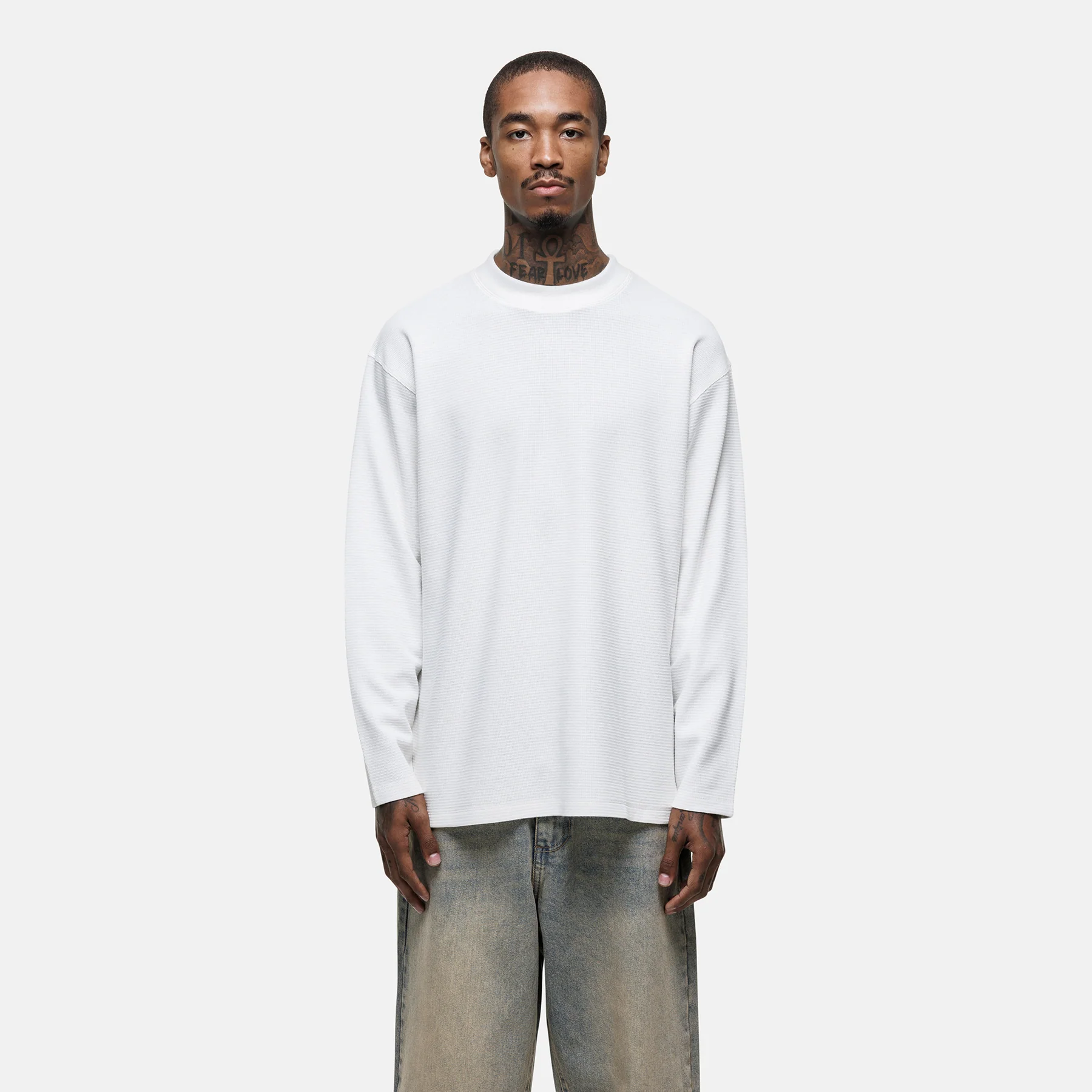 Scribble Longsleeve White T-shirt - Image 2