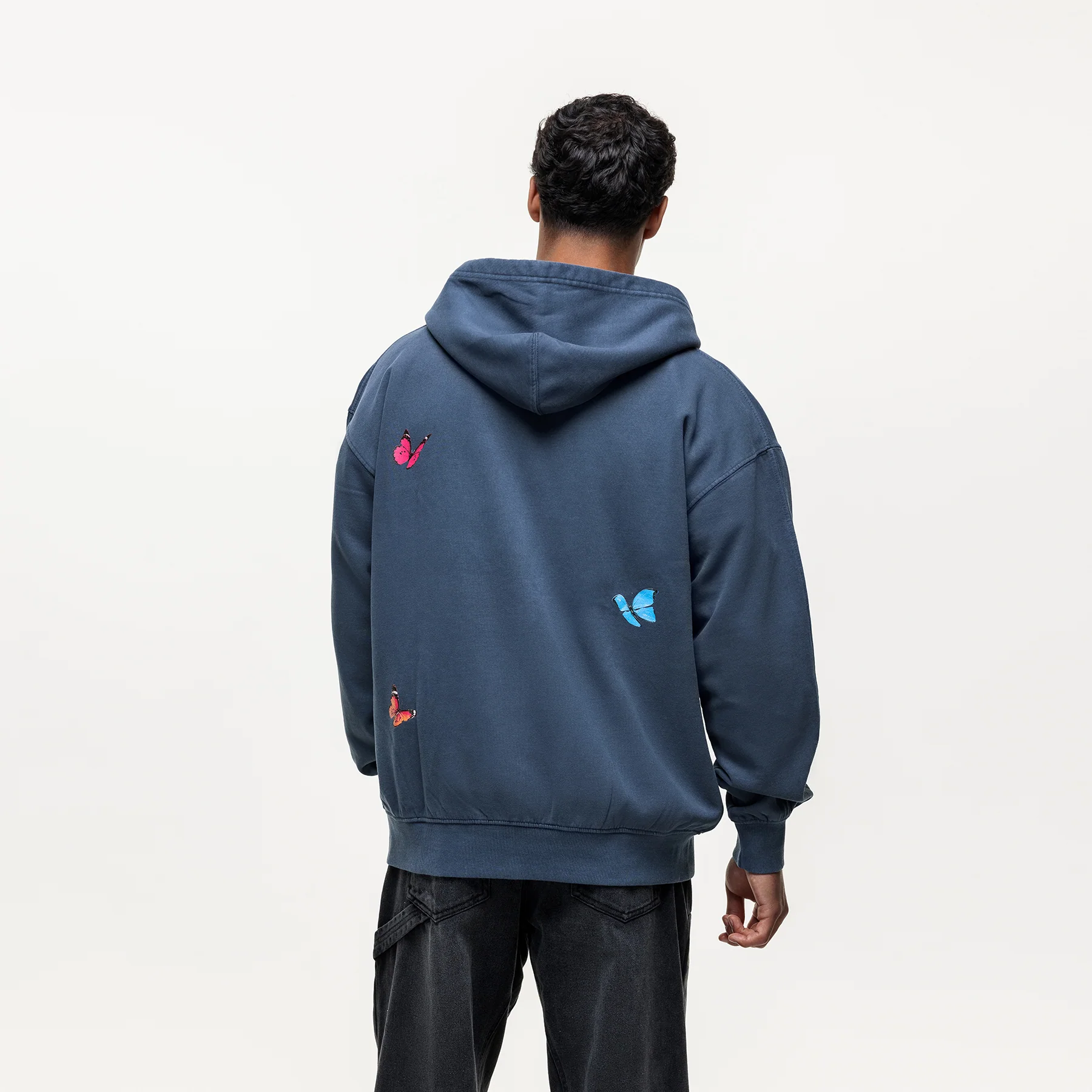 Flight Washed Navy Zip Hoodie - Image 3