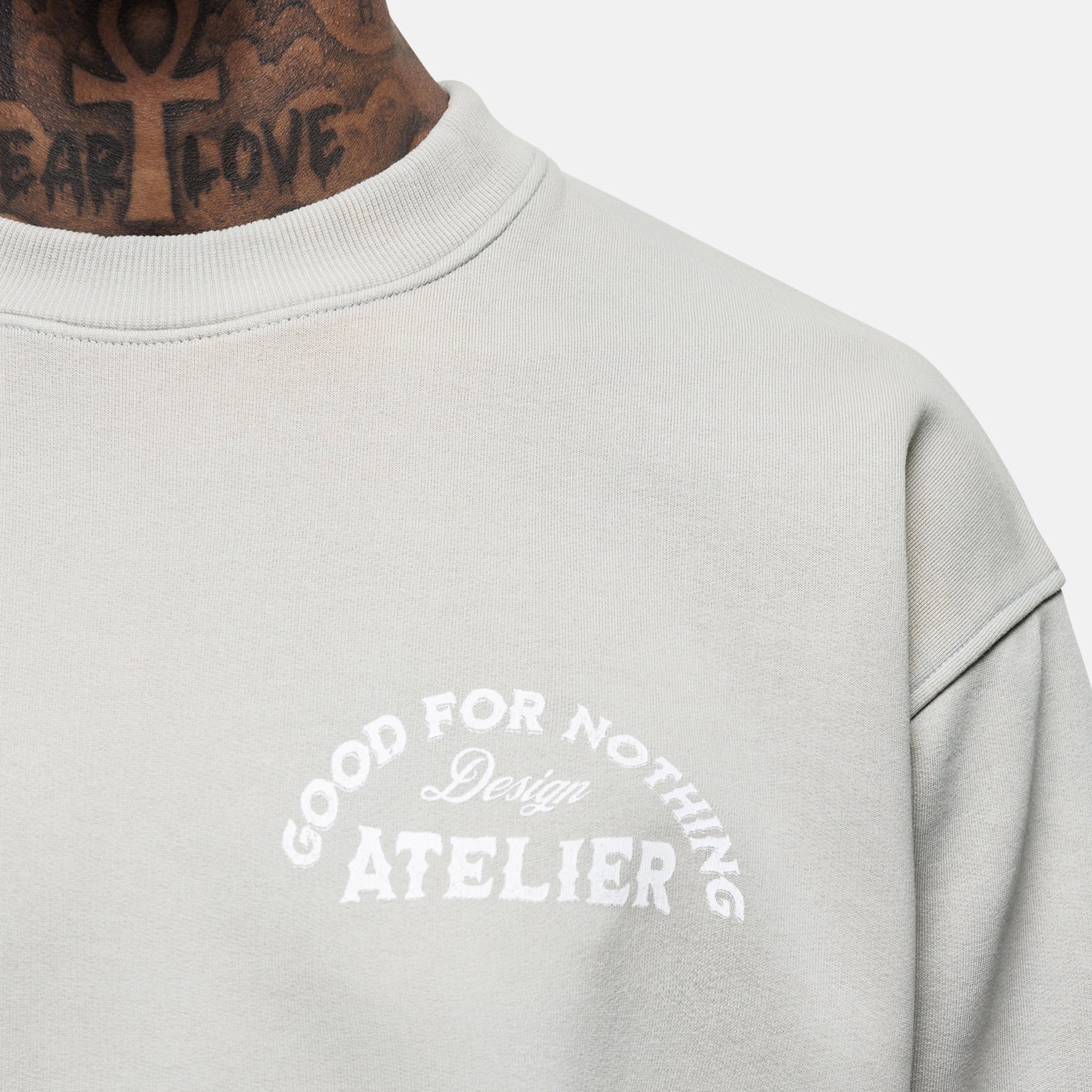 Vintage 1986 Faded Oat Sweatshirt - Image 3
