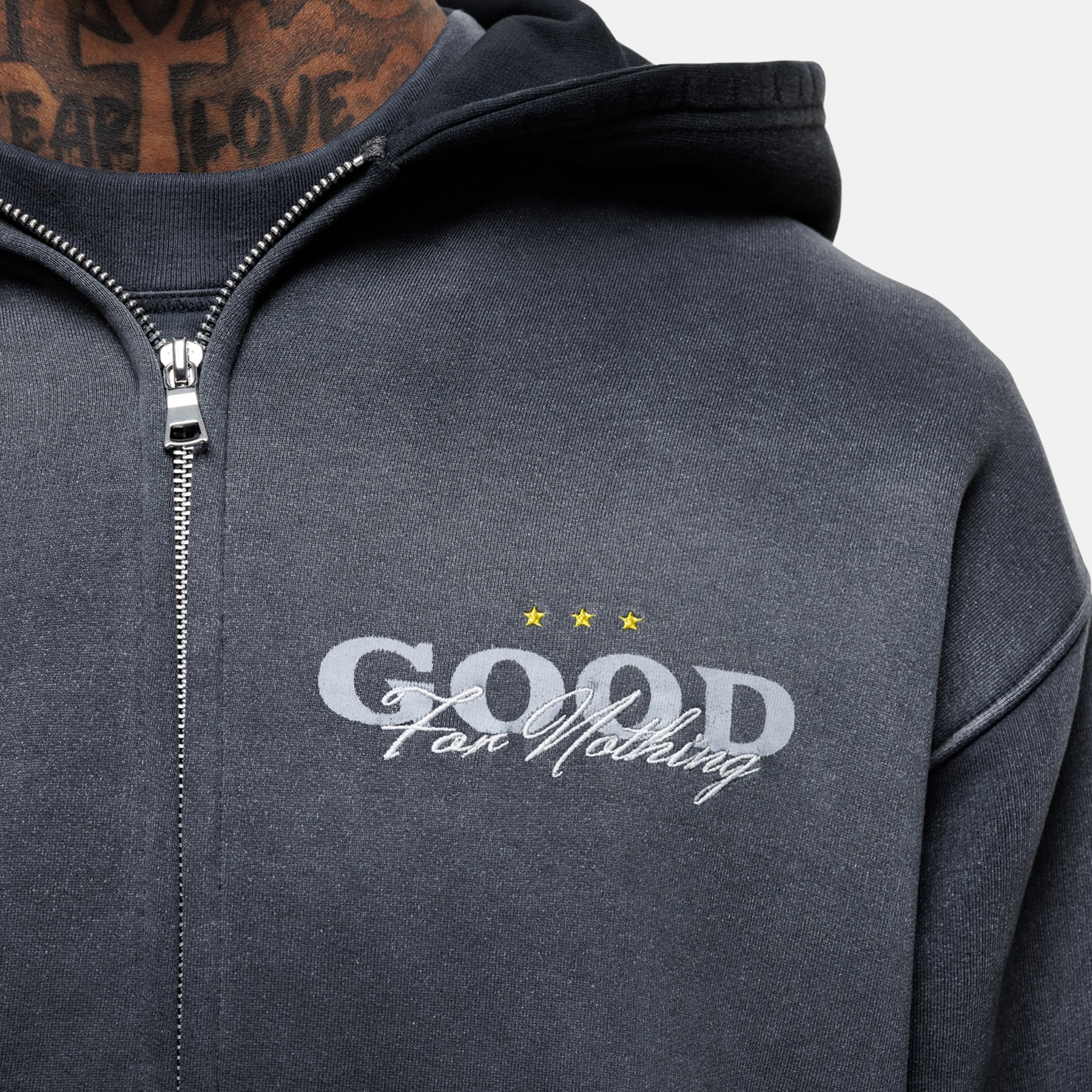 Alaska Gradient Black Zip Hoodie - Image 4
