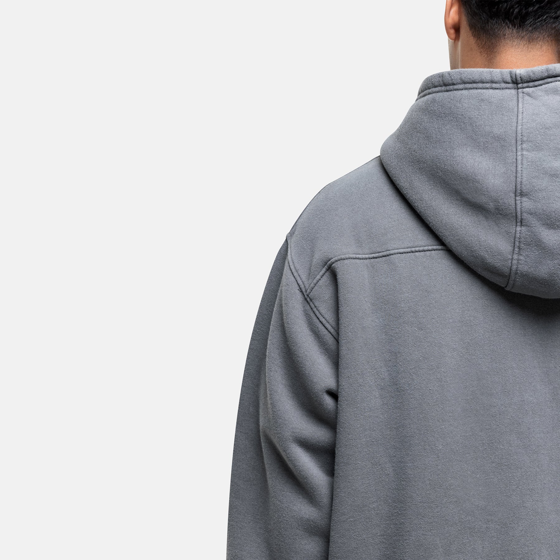 Arch Washed Grey Zip Hoodie - Image 6