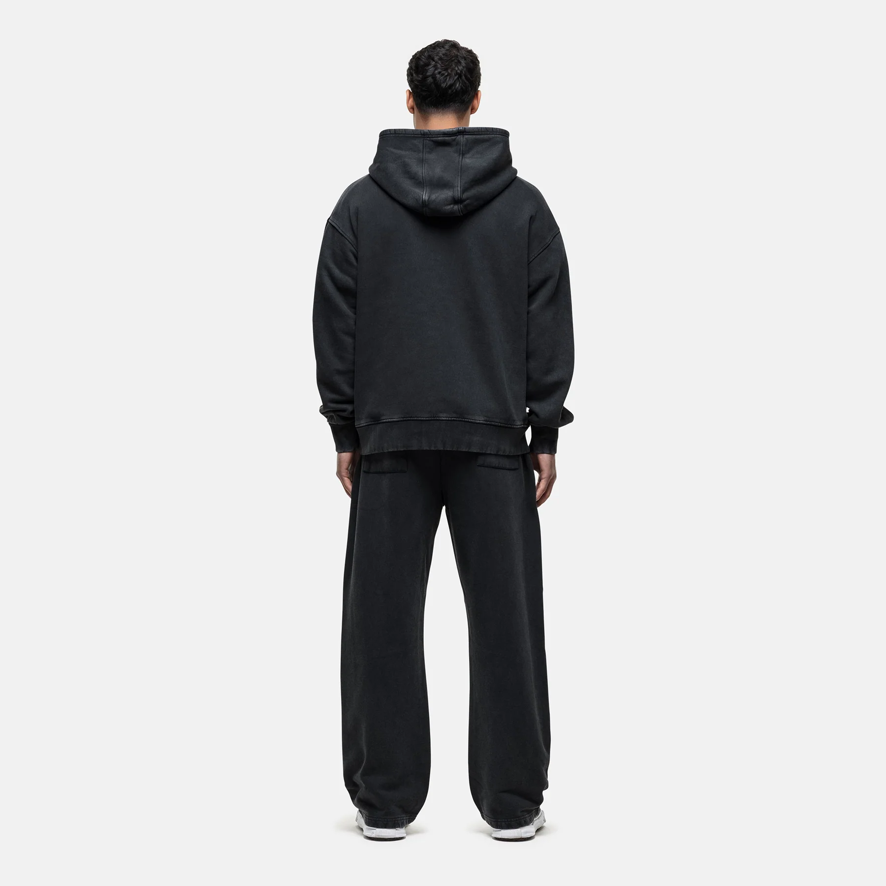 Atelier Washed Black Hoodie - Image 4