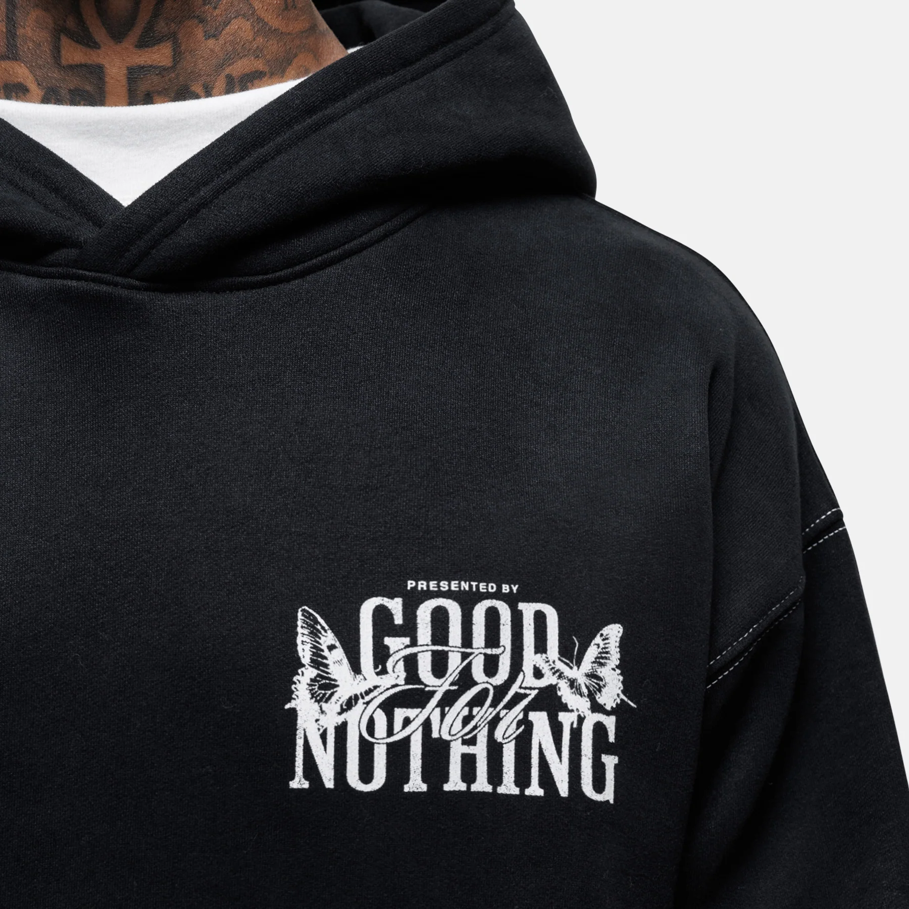 Dakota Butterfly Black Hoodie - Image 2