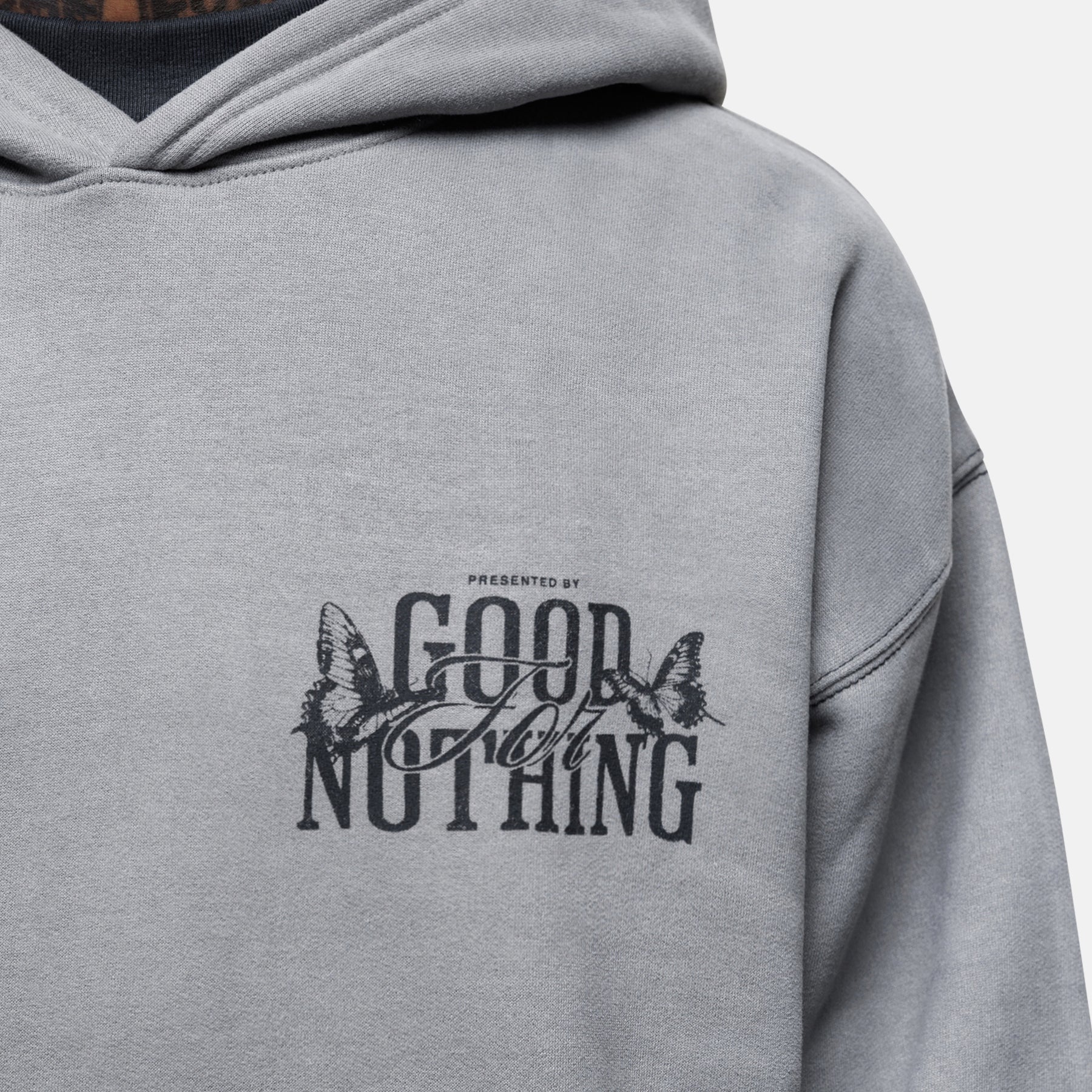 Dakota Butterfly Grey Hoodie - Image 4