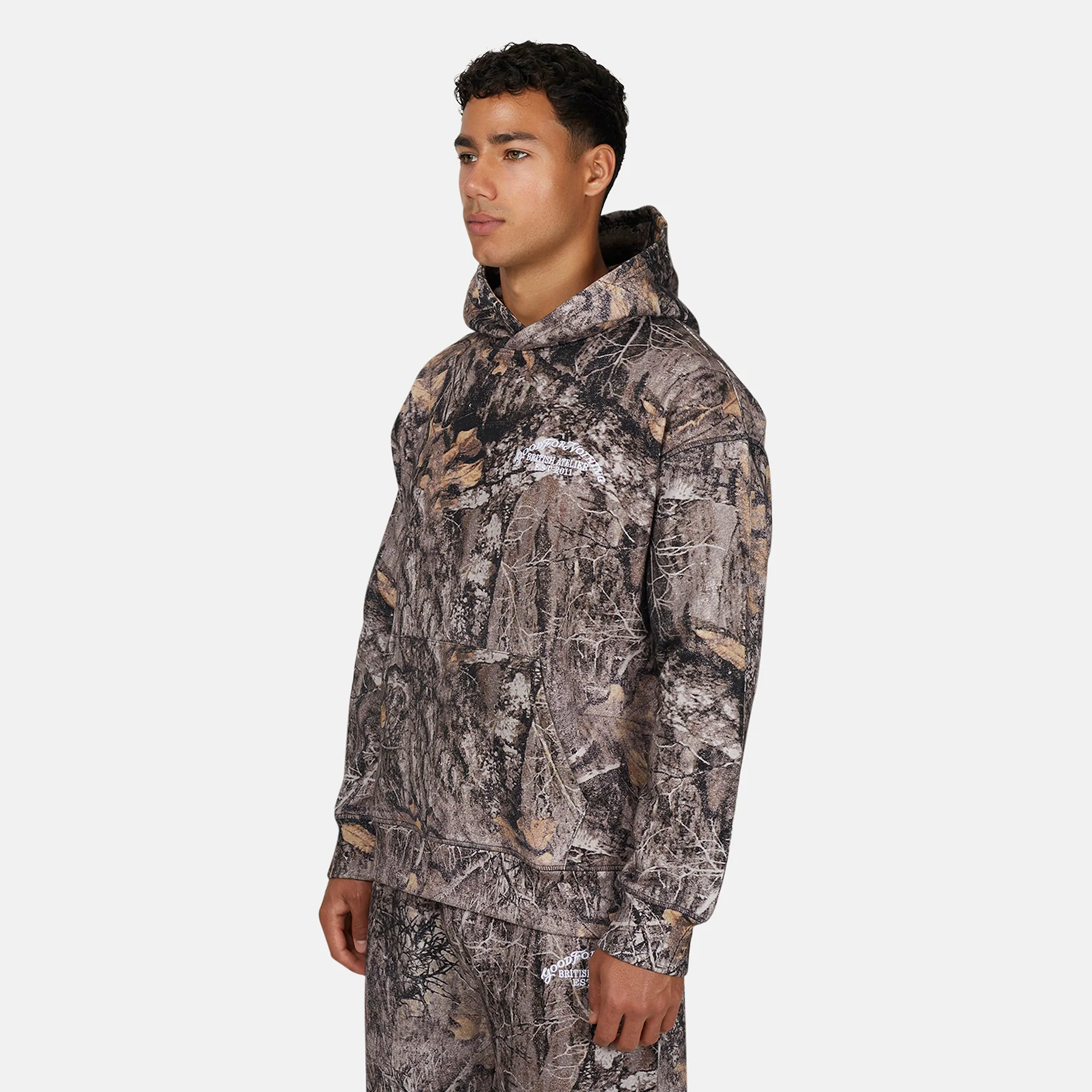 Woodland Camo Brown Hoodie - Image 5