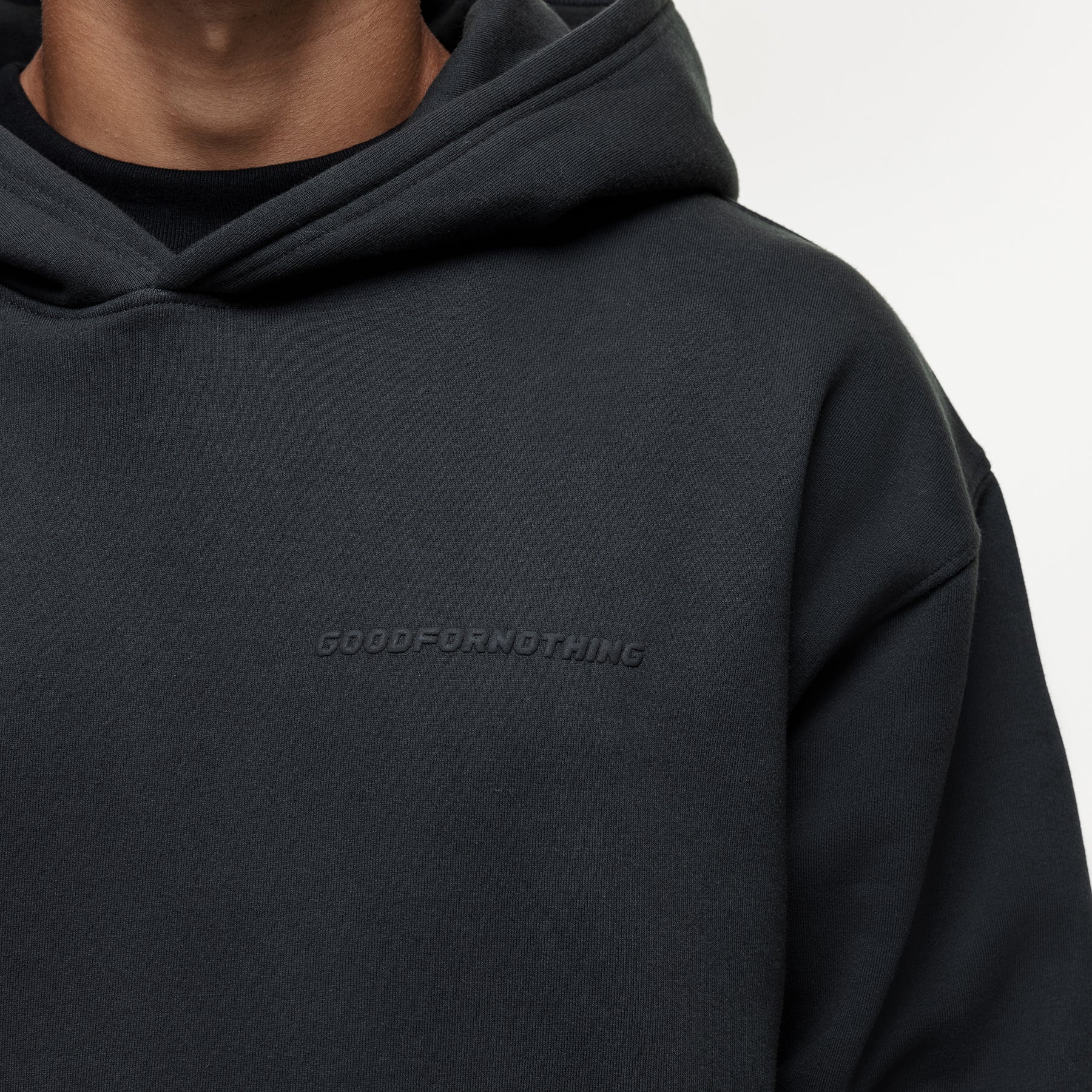 Vintage Onyx Black Hoodie - Image 2