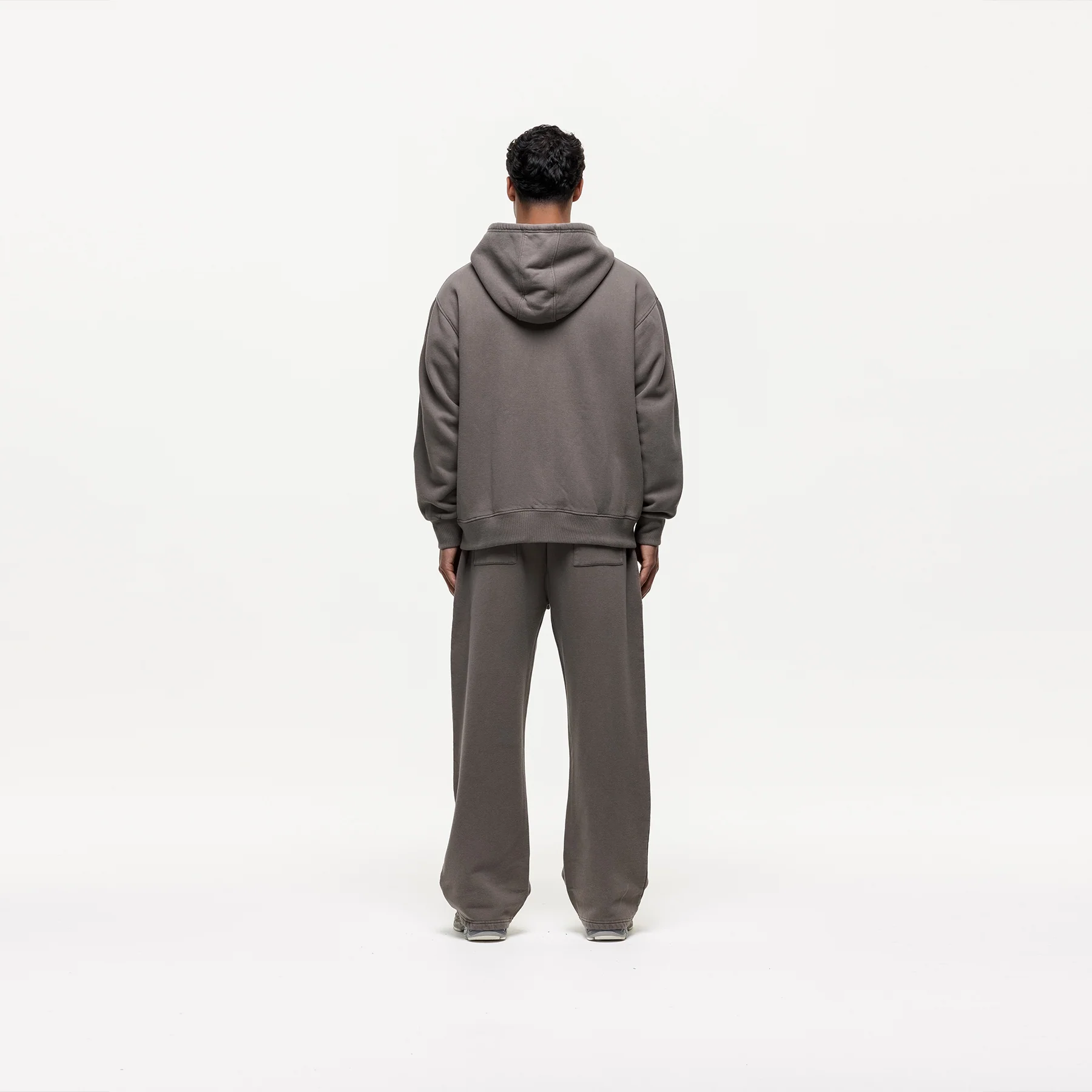Vintage Washed Walnut Zip Hoodie - Image 4