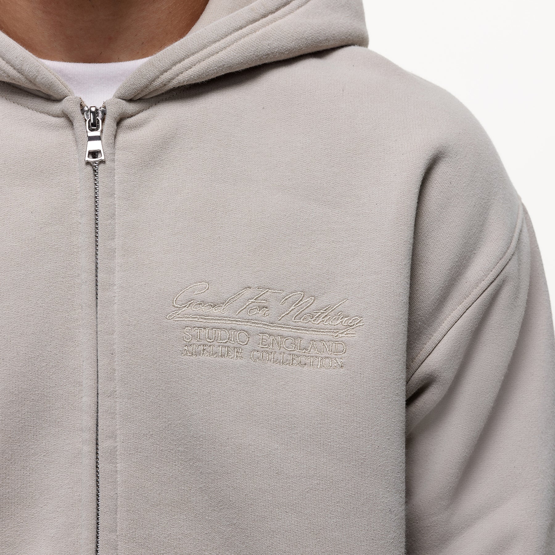 Visionary Washed Stone Zip Hoodie - Image 3