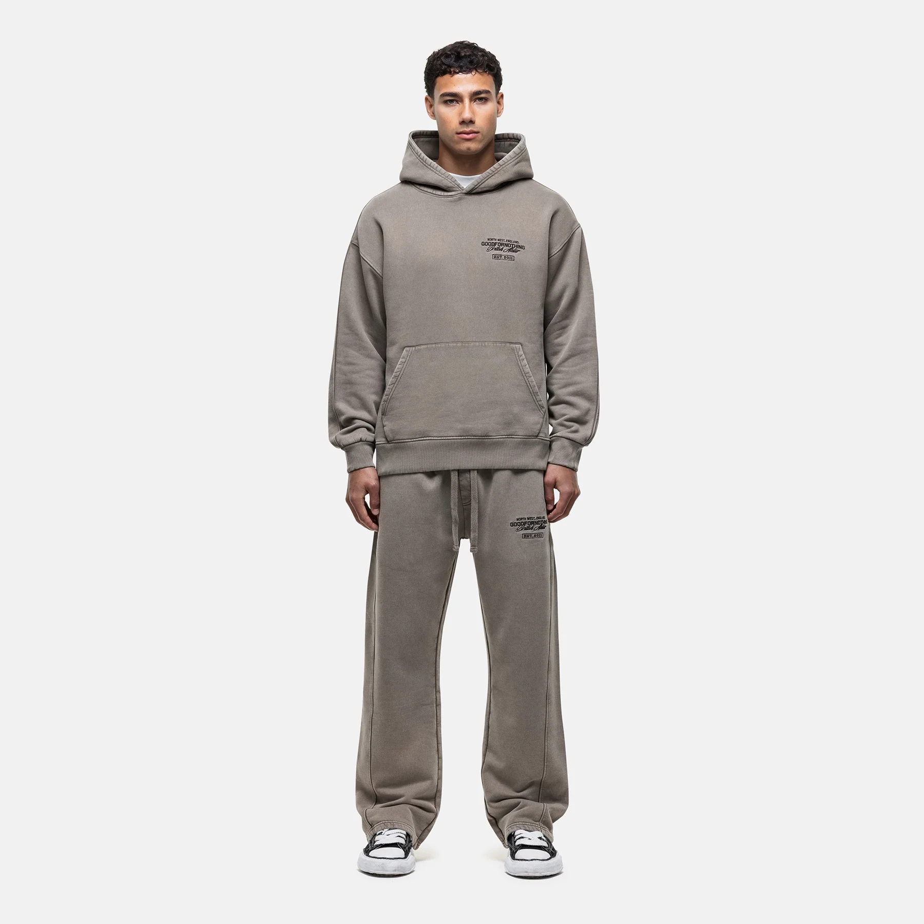 Atelier Washed Taupe Hoodie - Image 3