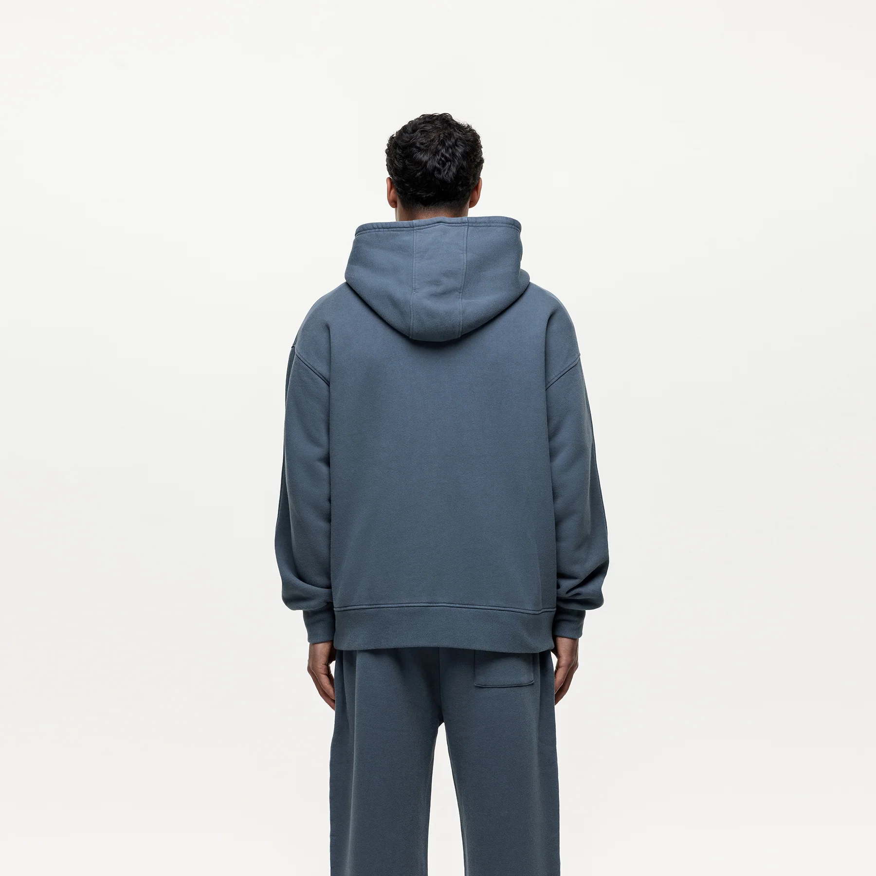 Vintage Washed Blue Hoodie - Image 2