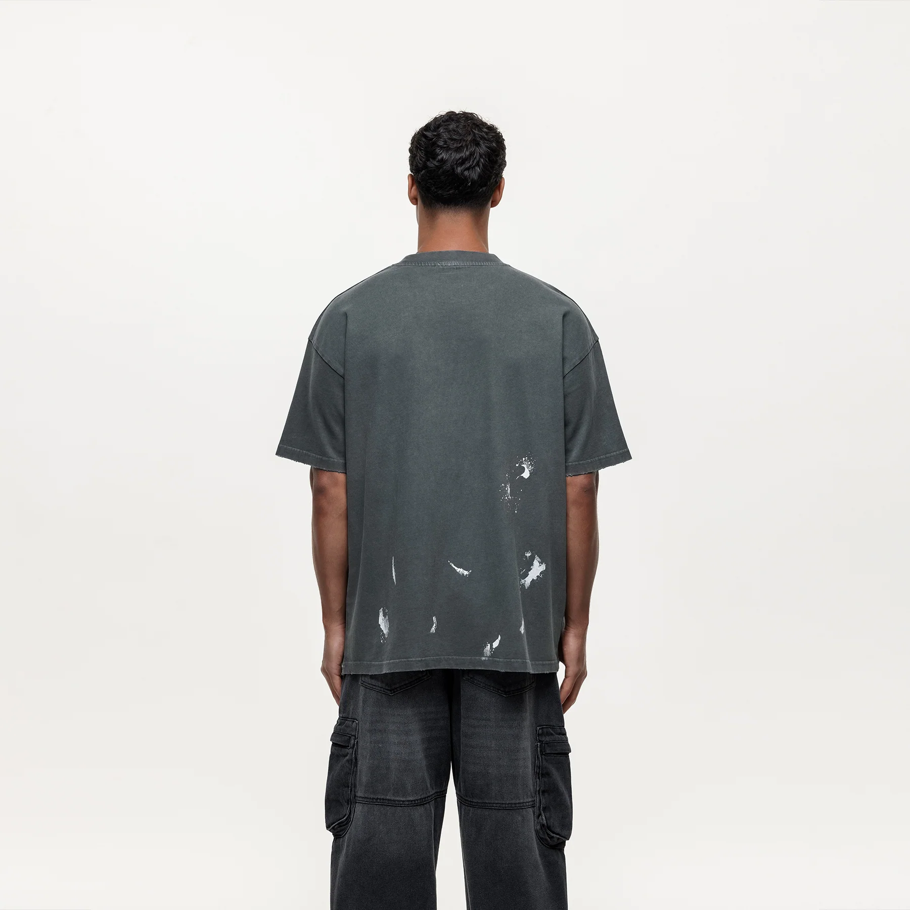 Abrade Gunmetal Sprayed T-shirt - Image 3