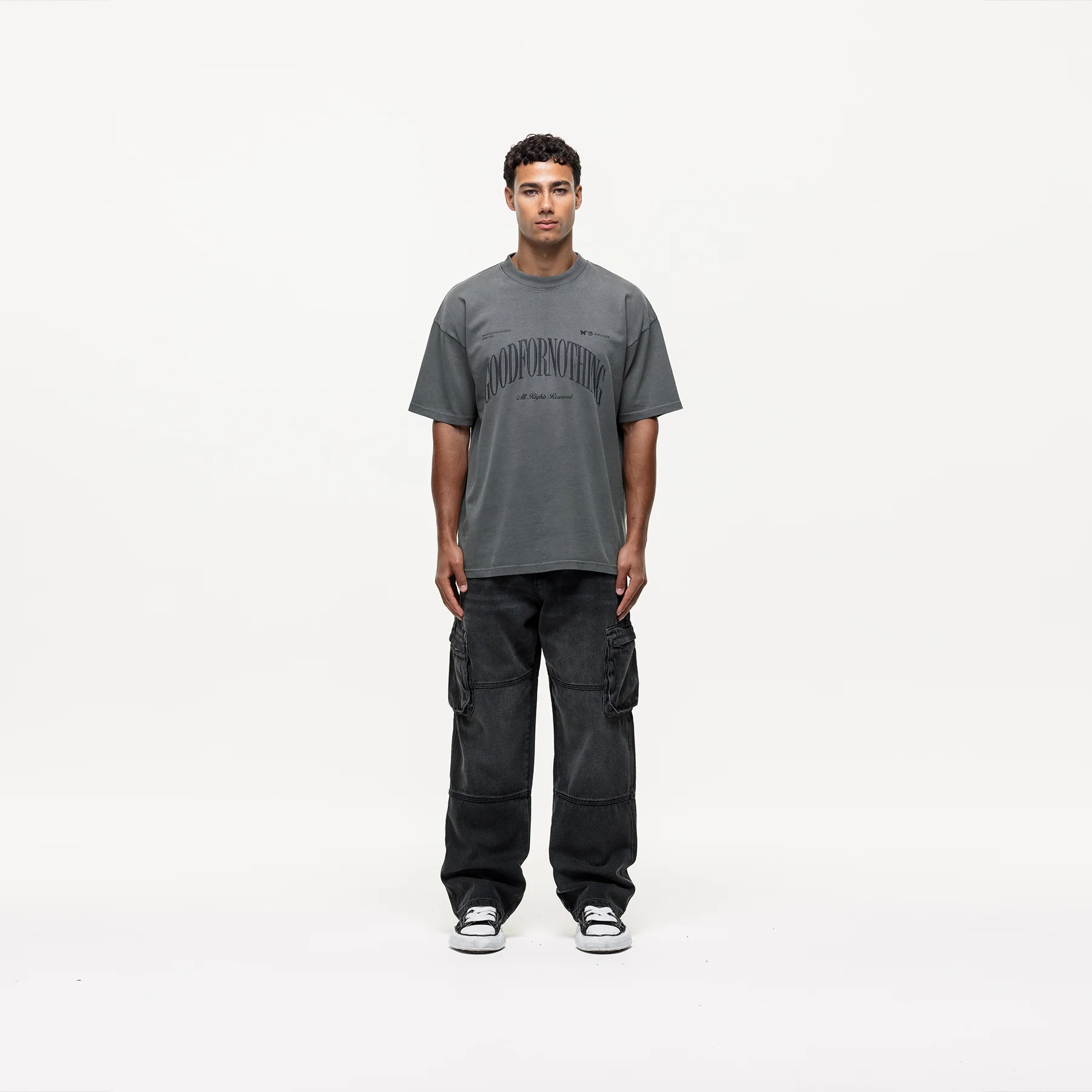 Arch Washed Gunmetal T-shirt - Image 3