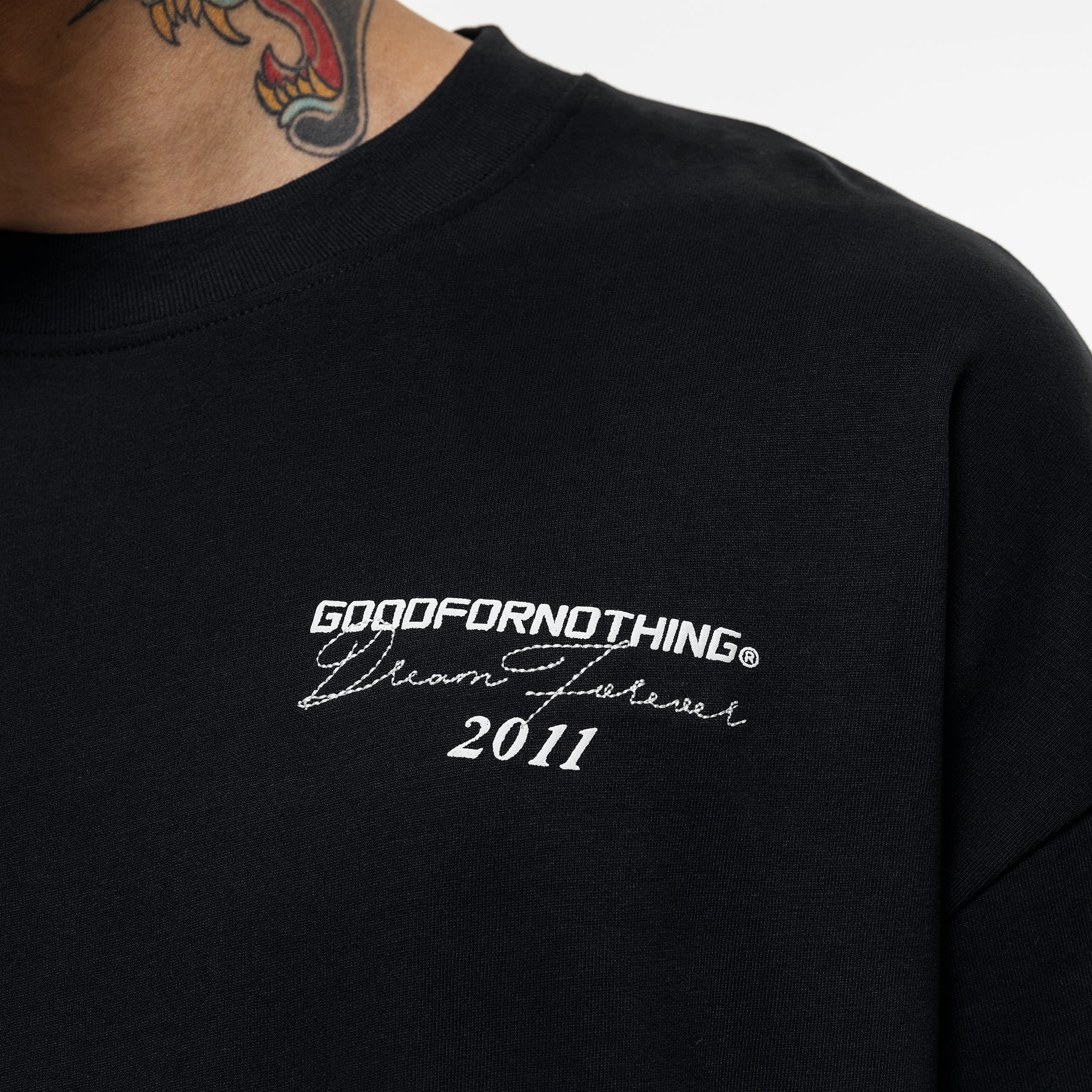 Oversized Dream Forever Black T-shirt (Final Sale) - Image 4