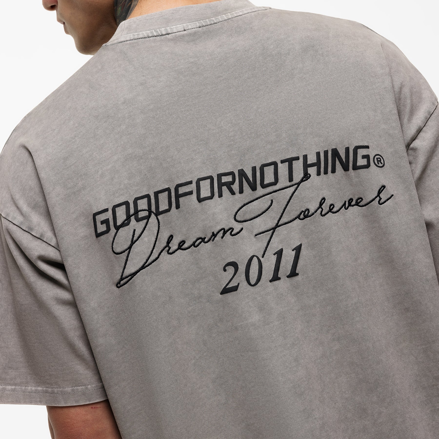 Oversized Dream Forever Washed Taupe T-shirt (Final Sale) - Image 3