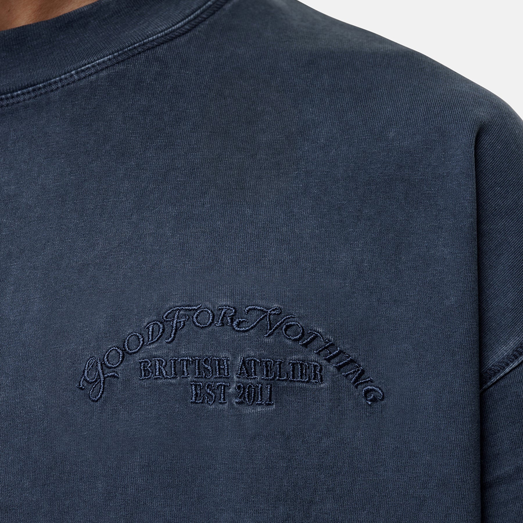 Vintage Blue Wash T-shirt - Image 2