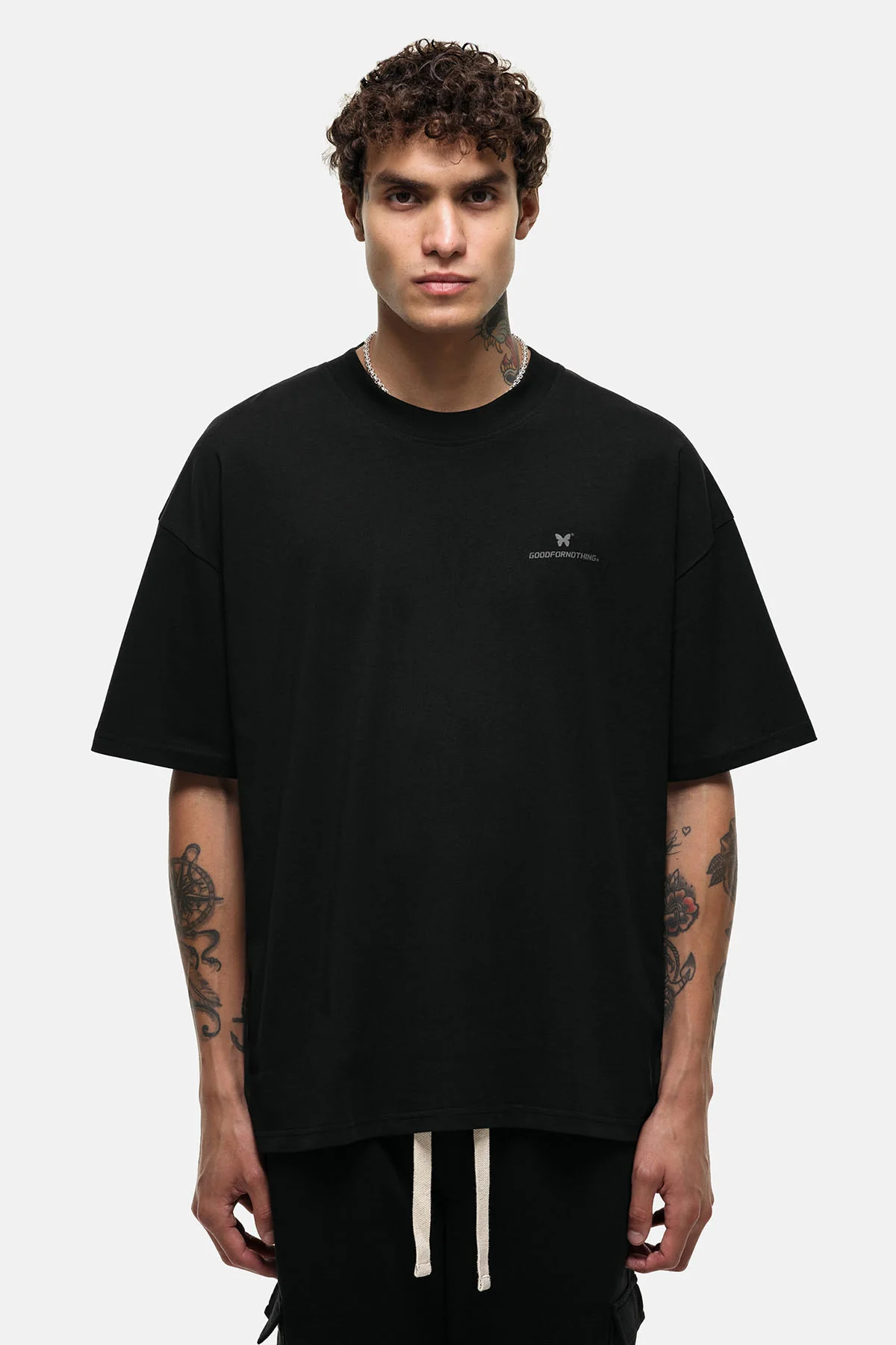 Oversized Spirit Black T-shirt - Image 3