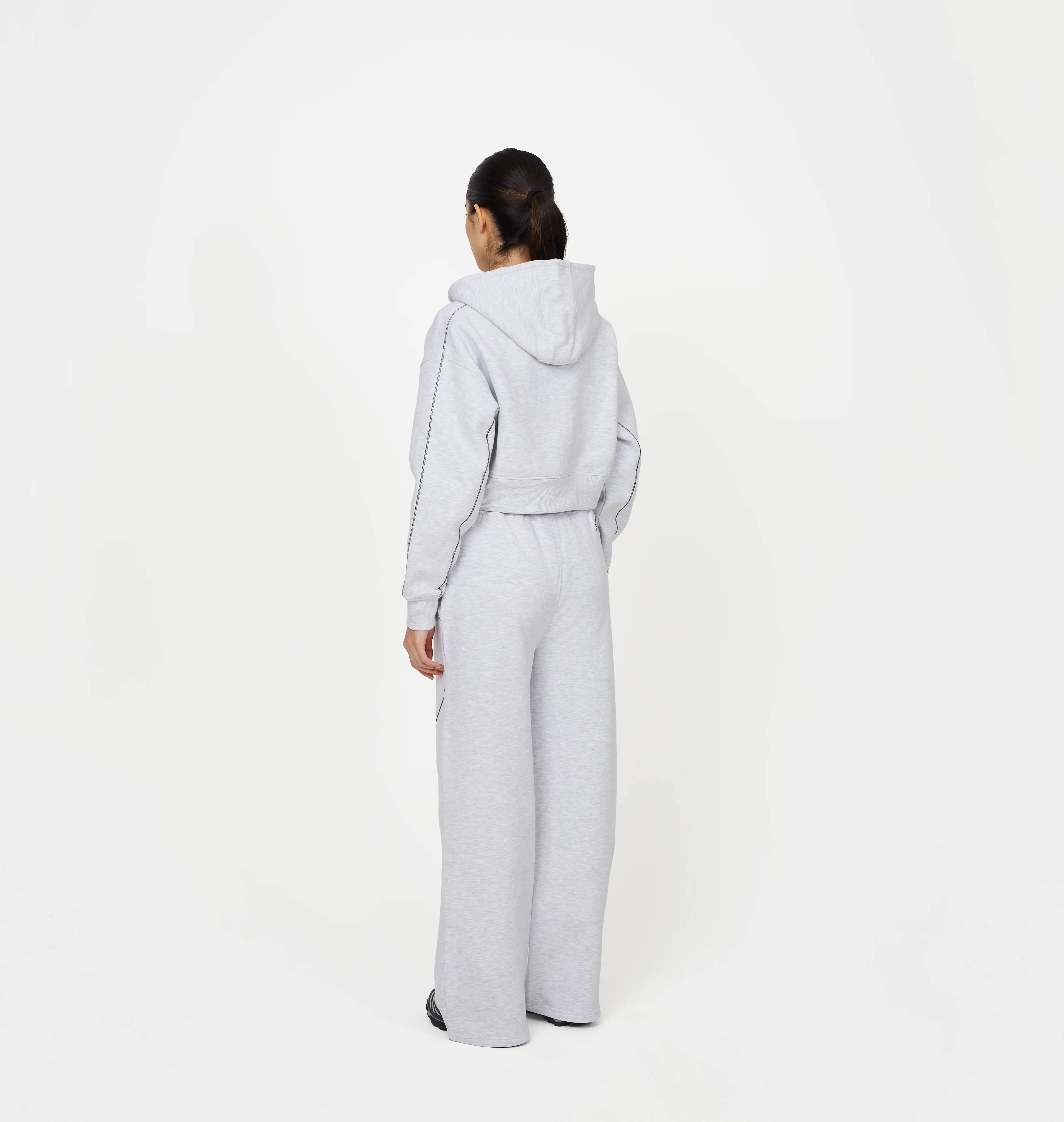 Overlock Grey Marl Sweatpant - Image 5