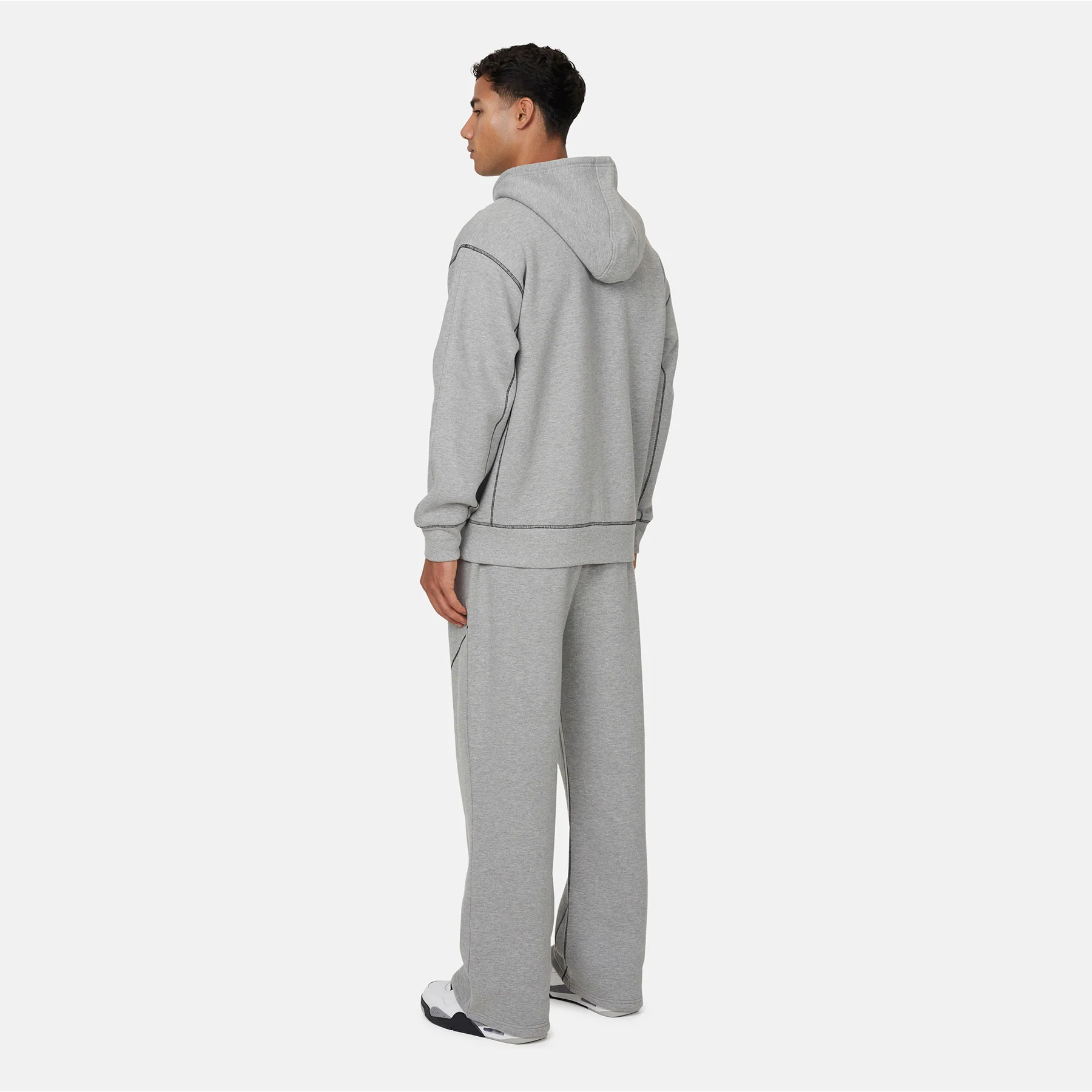 Overlock Grey Marl Sweatpant - Image 5