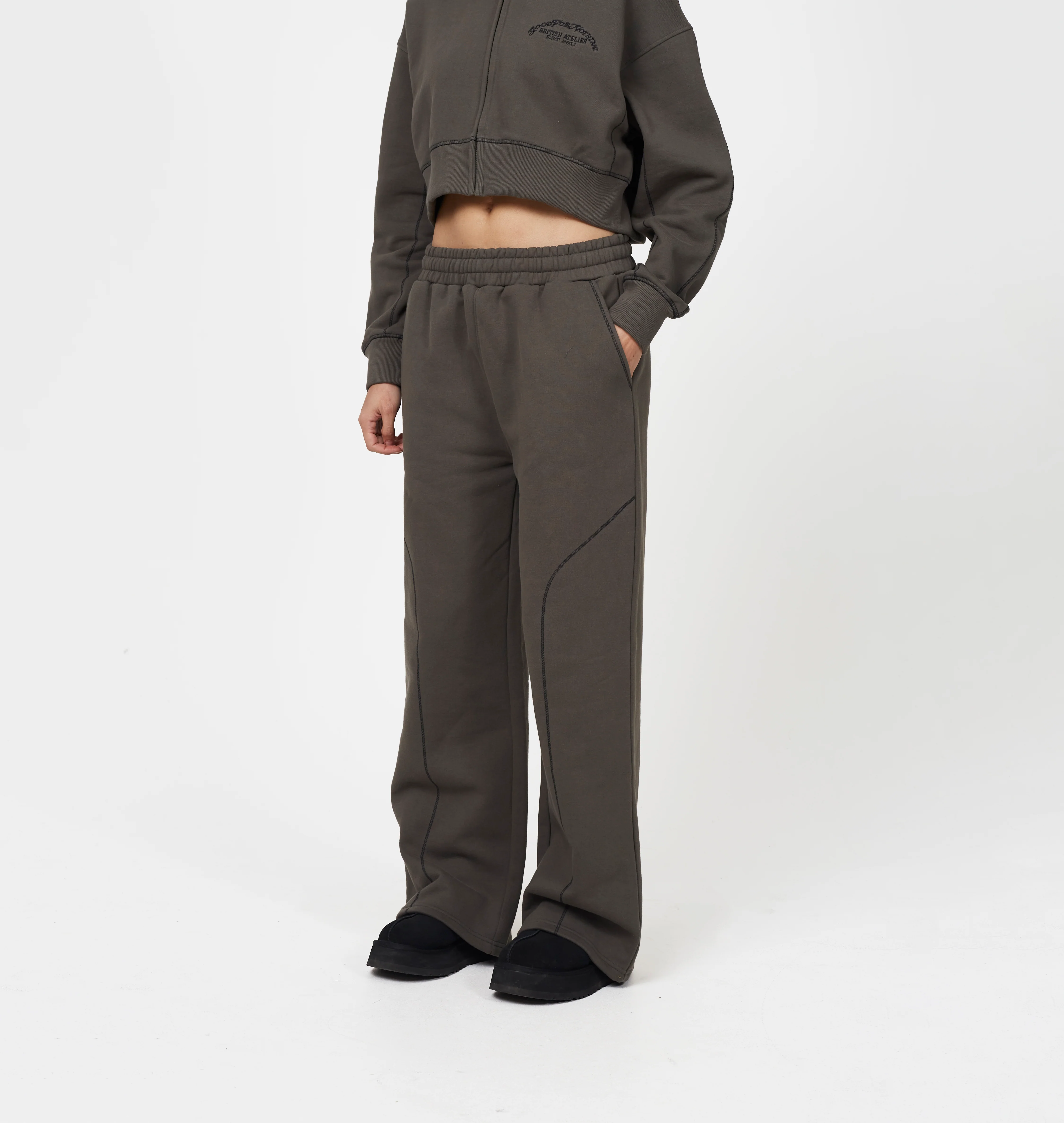 Overlock Gunmetal  Sweatpant - Image 3