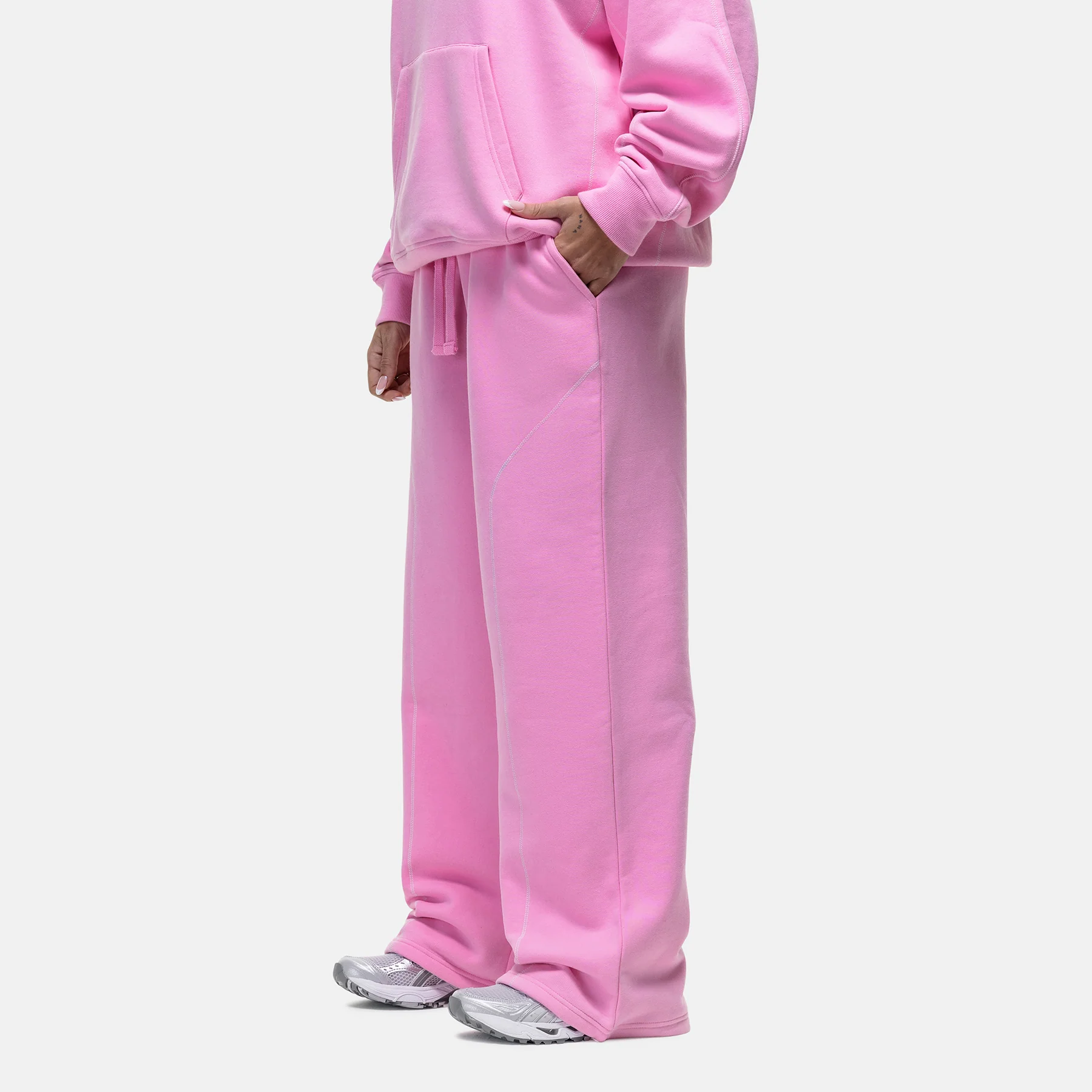 Overlock Washed Pink Sweatpant - Image 2