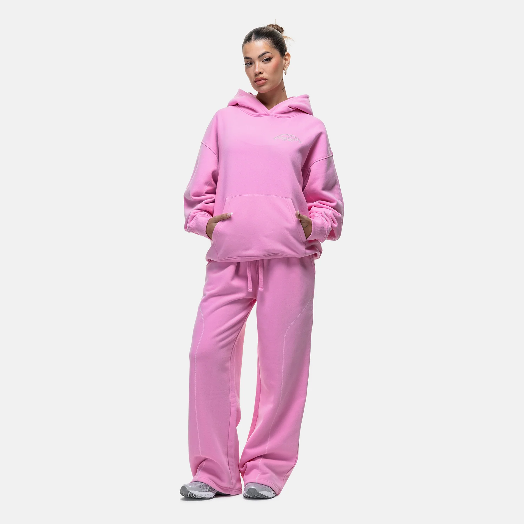 Overlock Washed Pink Sweatpant - Image 3