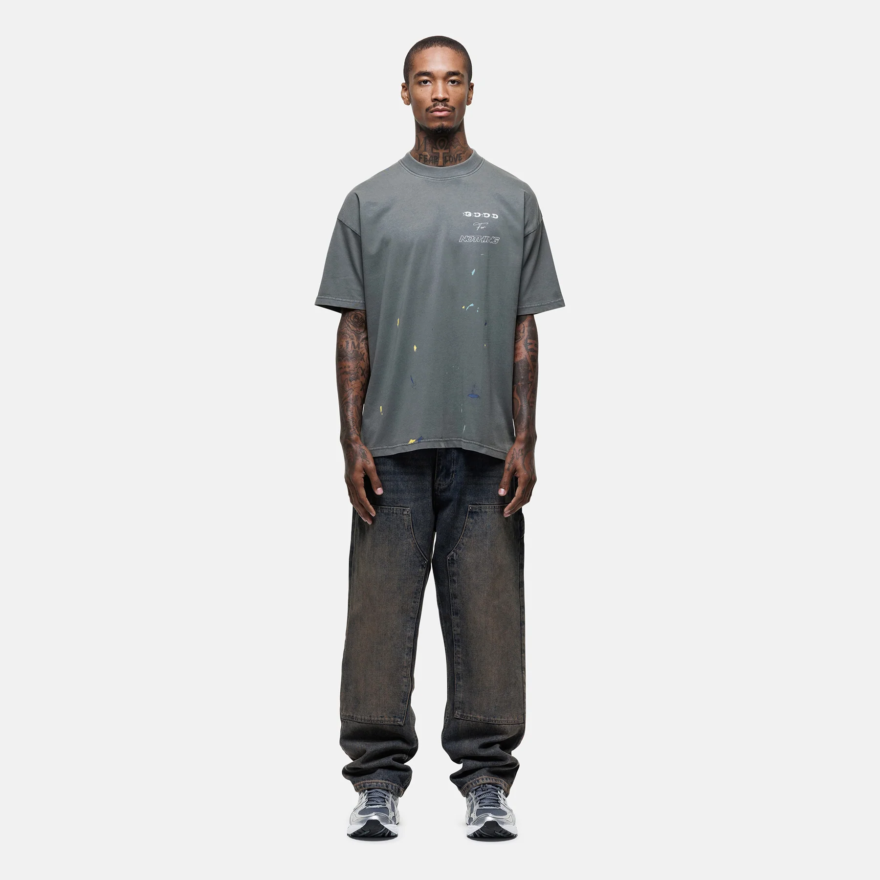 Nevada Washed Grey T-shirt - Image 6