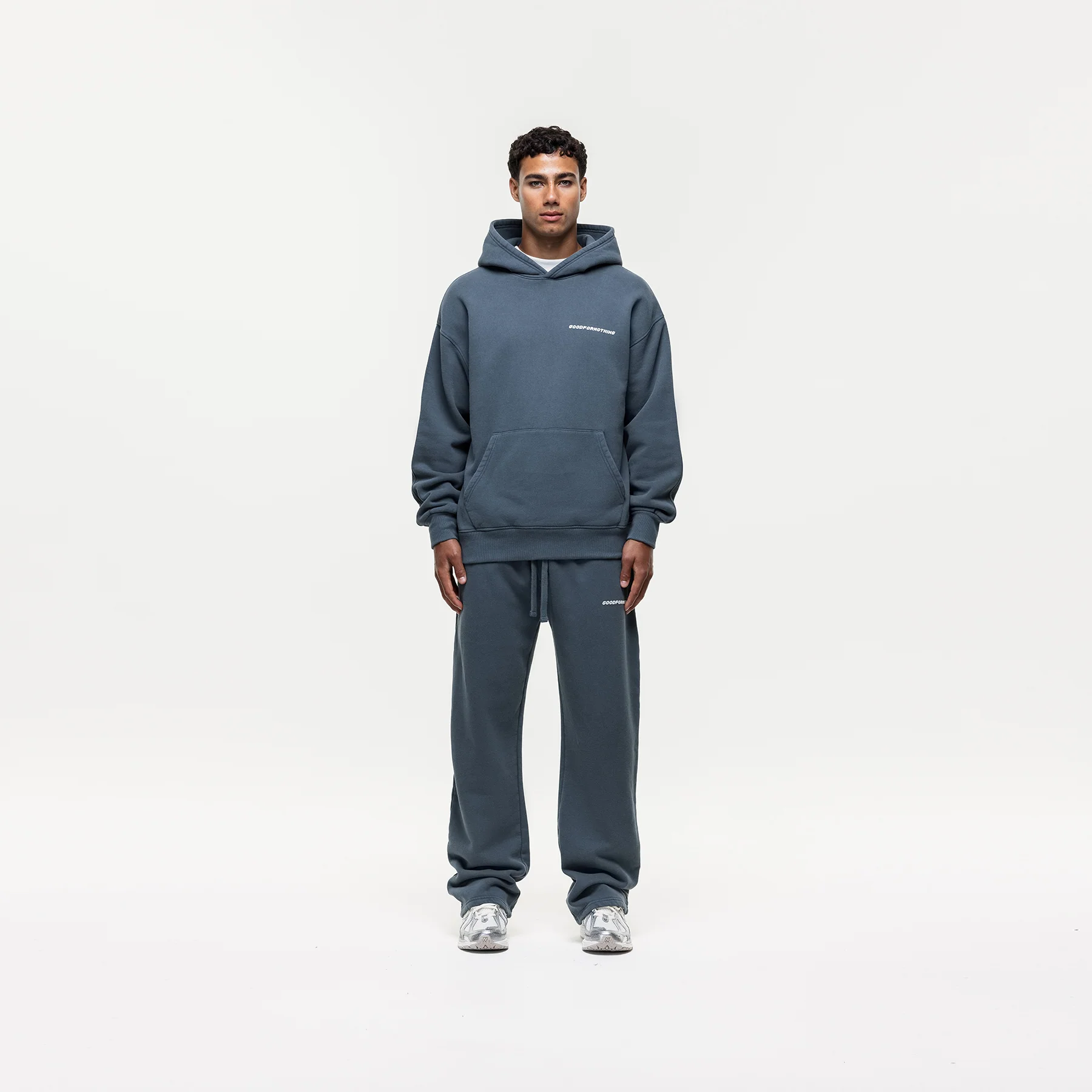 Vintage Washed Blue Sweatpants - Image 3