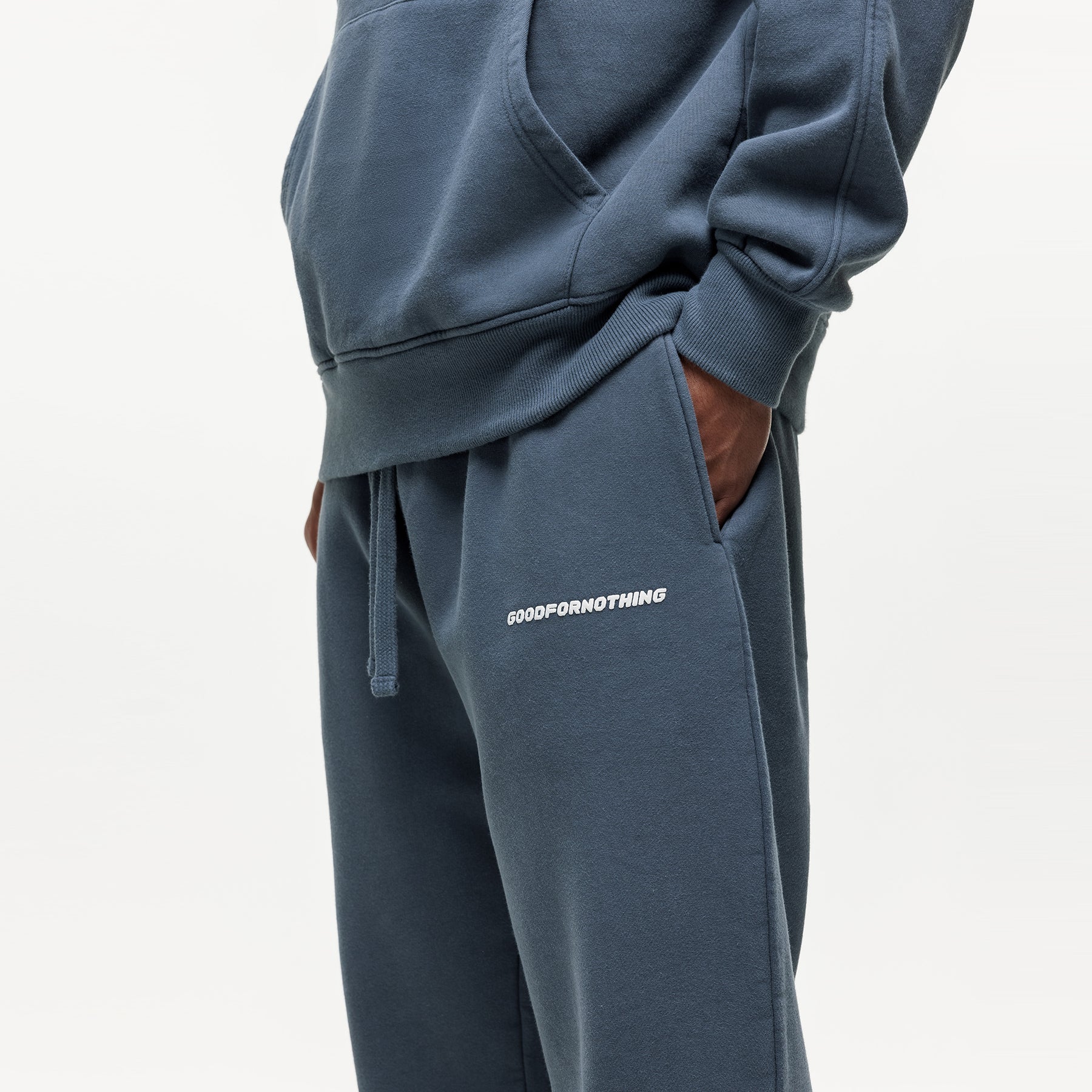 Vintage Washed Blue Sweatpants - Image 4