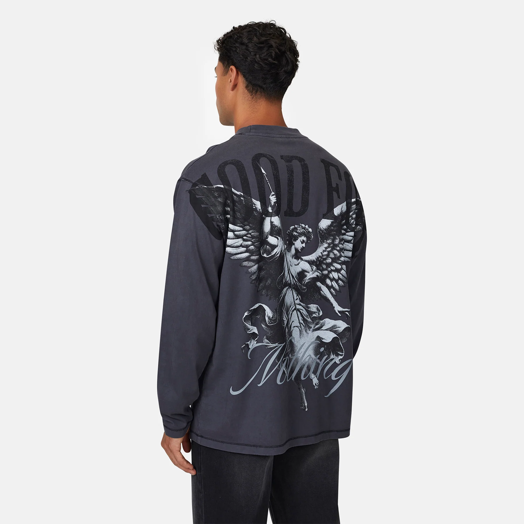 Revival Washed Black Longsleeve T-shirt - Image 3