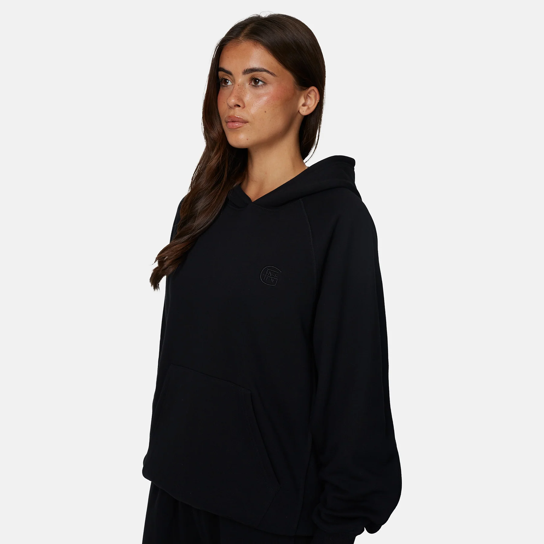 Monogram Black Pullover Hoodie - Image 4