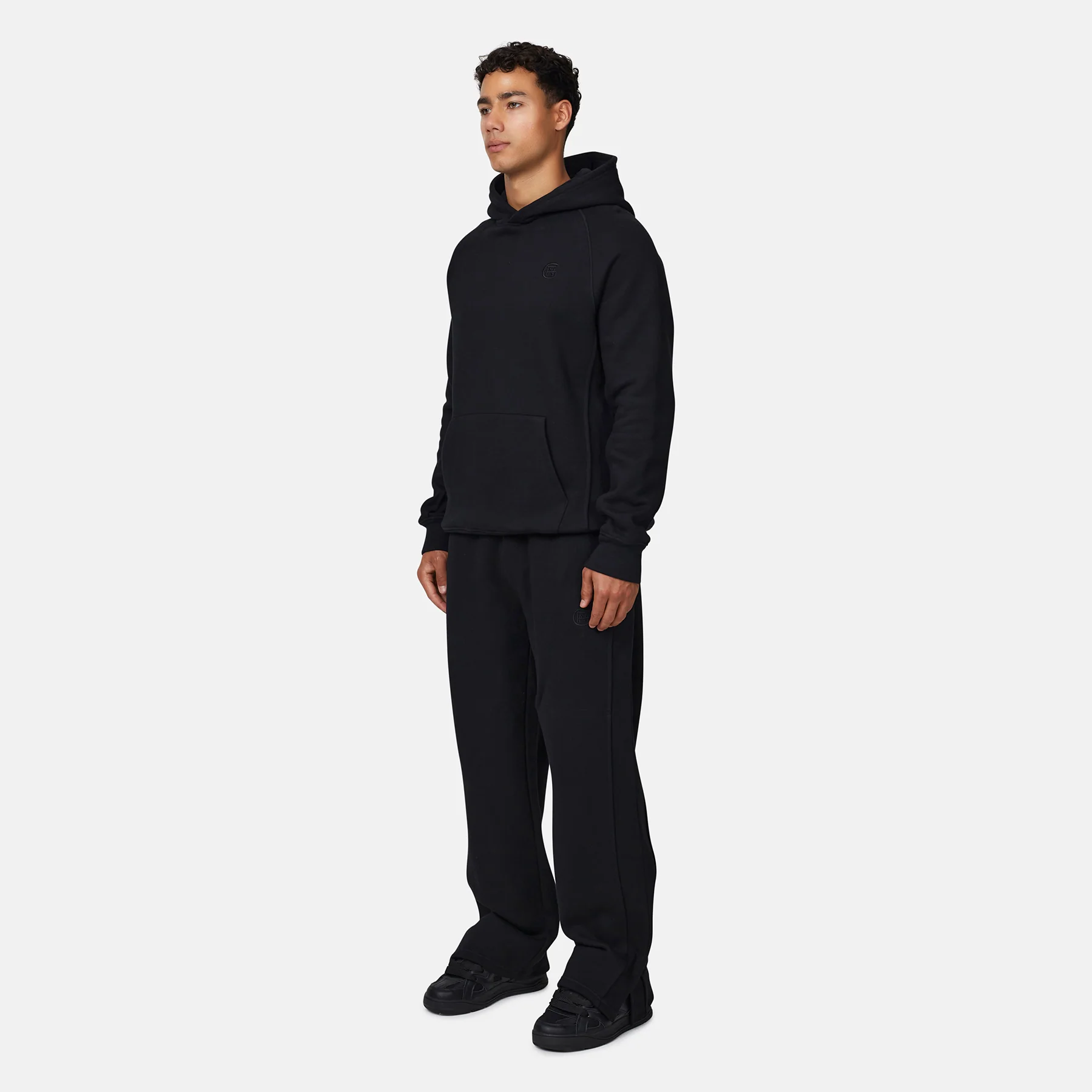 Monogram Black Pullover Hoodie - Image 5