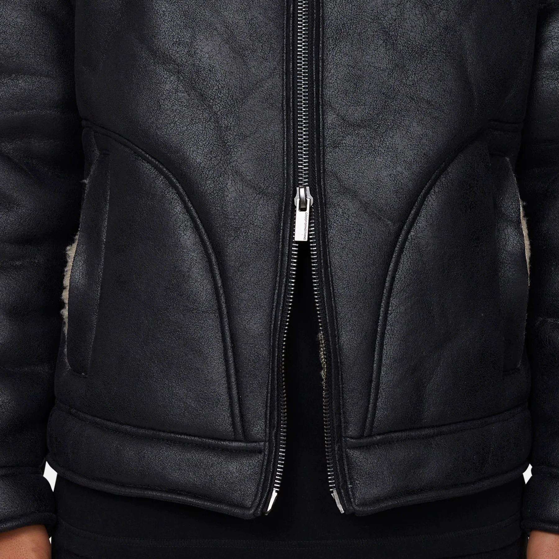 Sherpa Quilted Black Jacket - Image 6