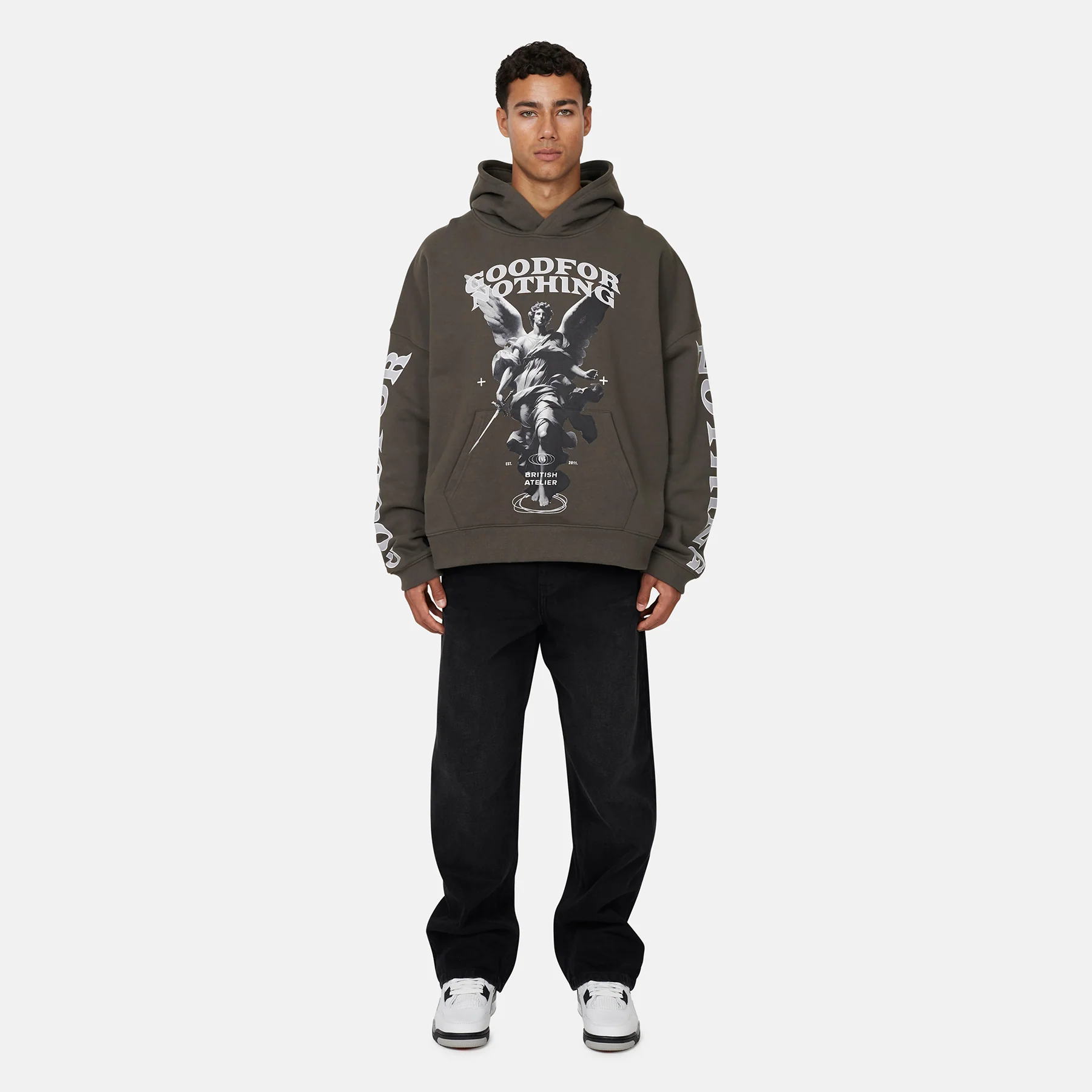 Awakening Boxy Khaki Hoodie - Image 4