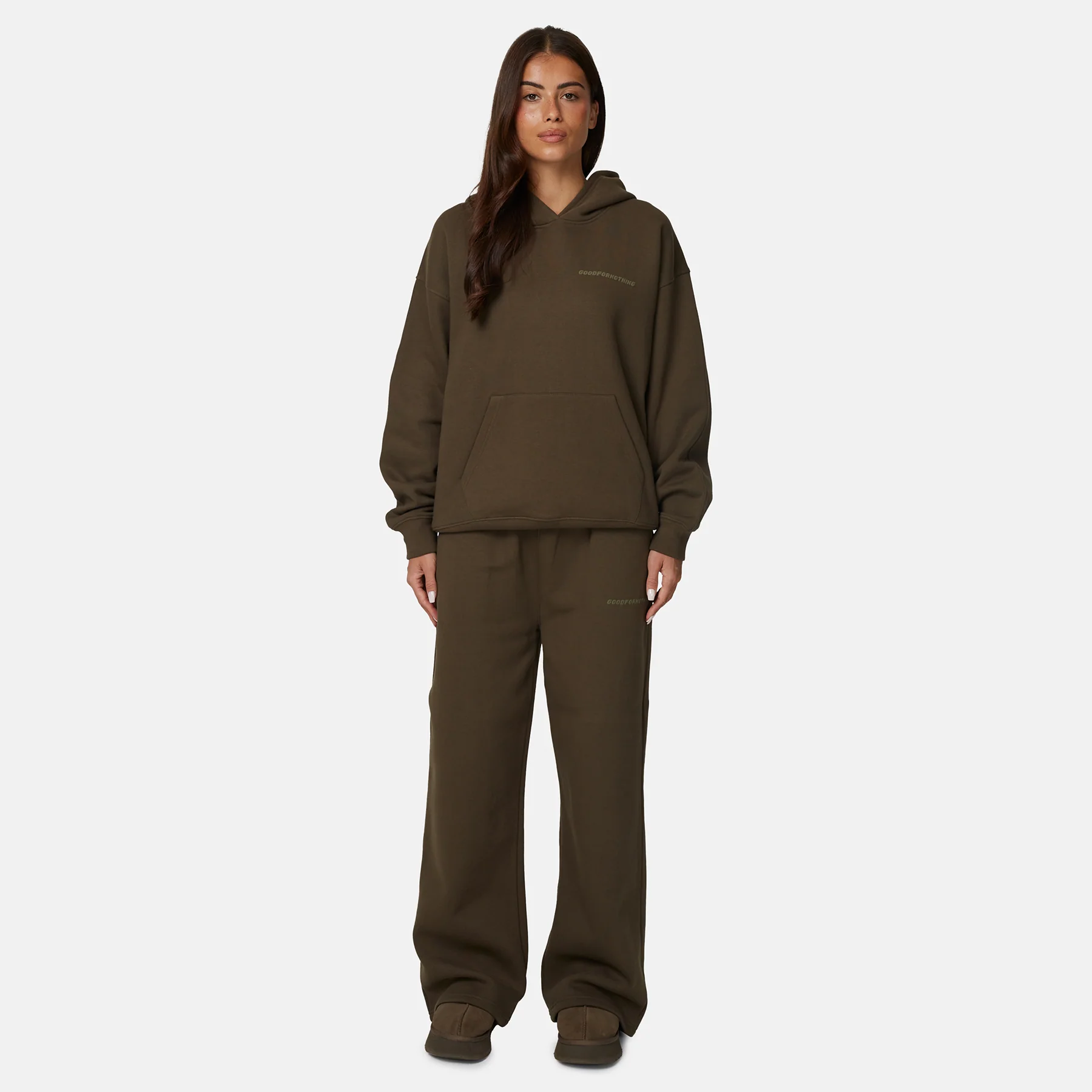Vintage Brown Pullover Hoodie - Image 4