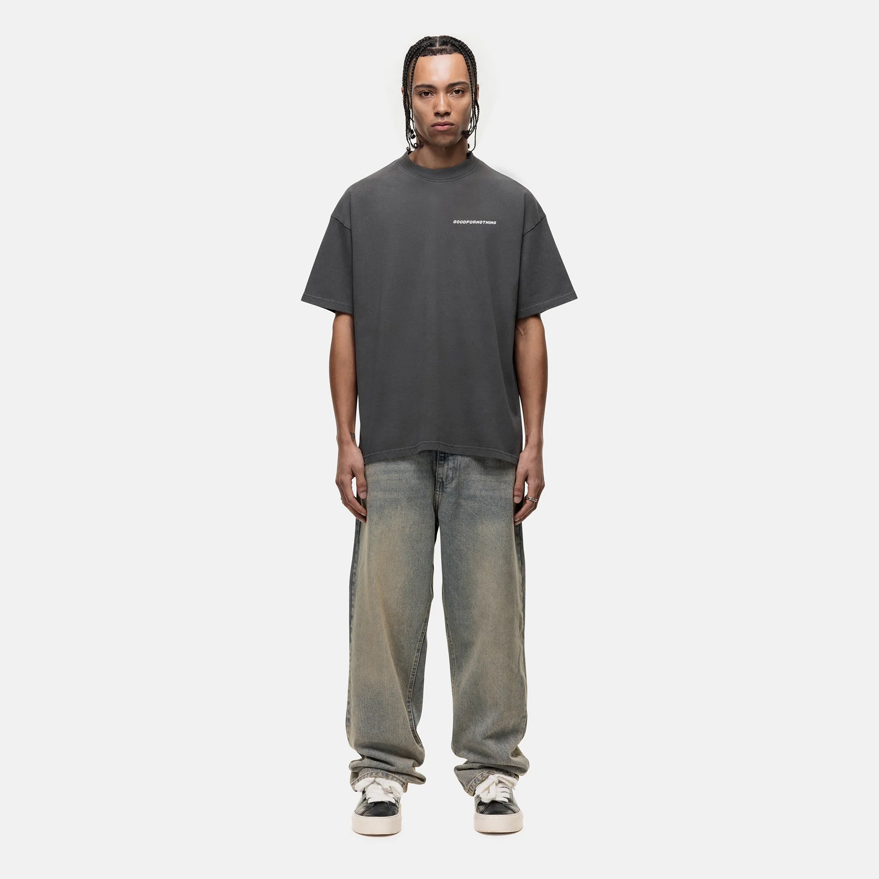 Vintage Washed Grey T-shirt - Image 4