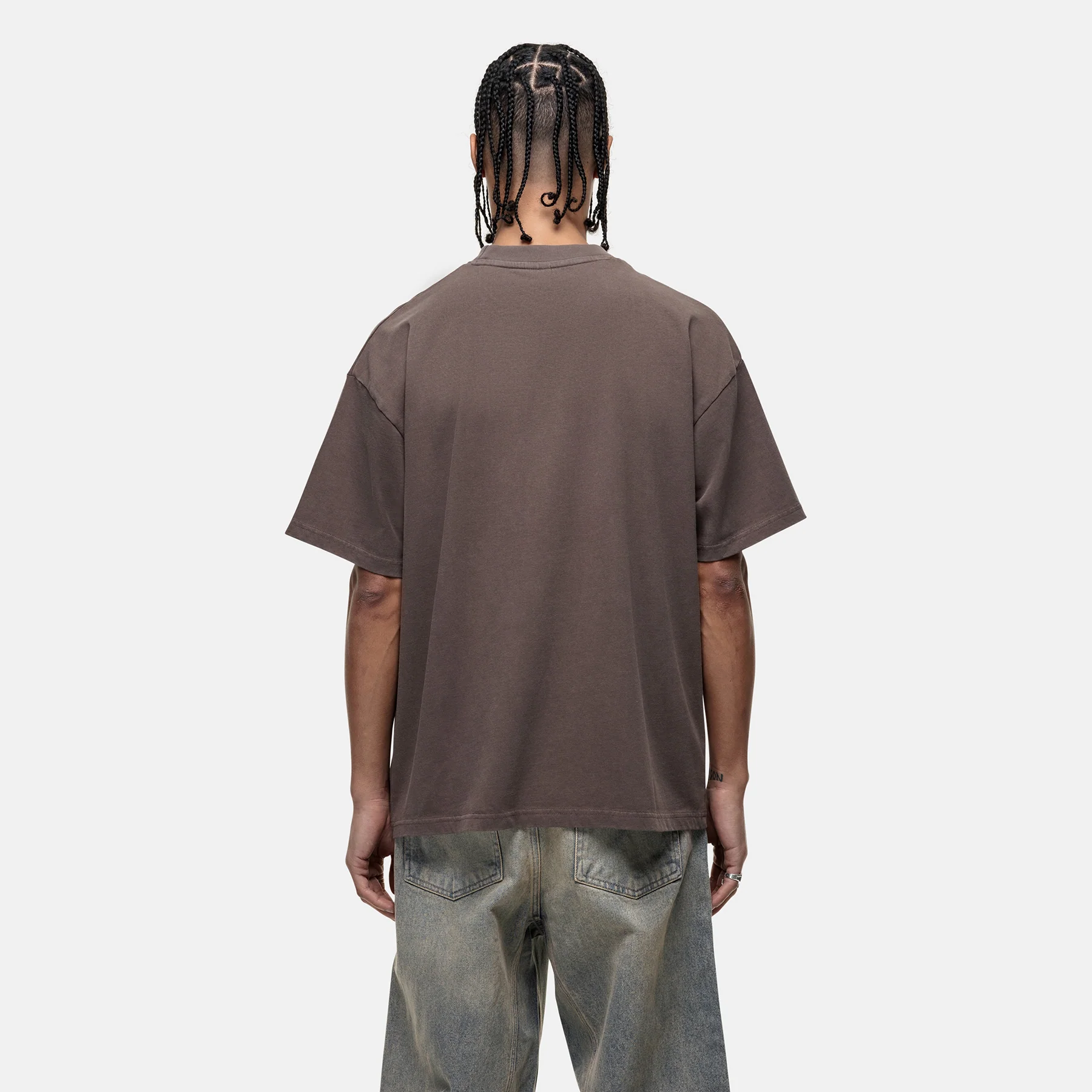 Vintage Washed Taupe T-shirt - Image 2
