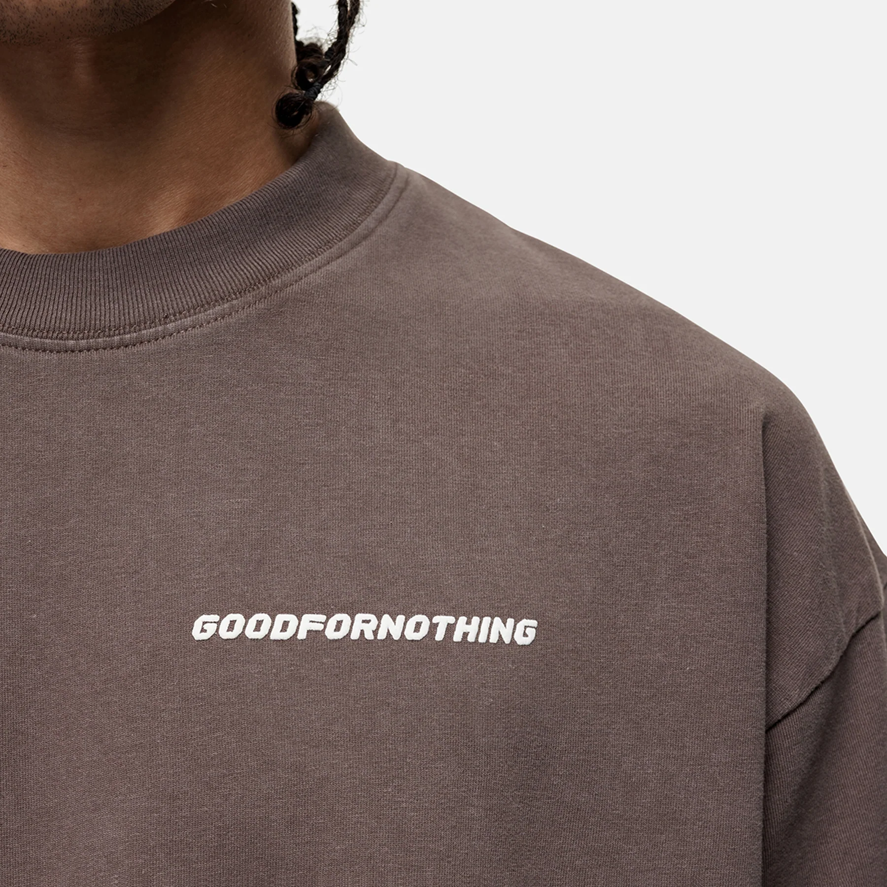 Vintage Washed Taupe T-shirt - Image 3