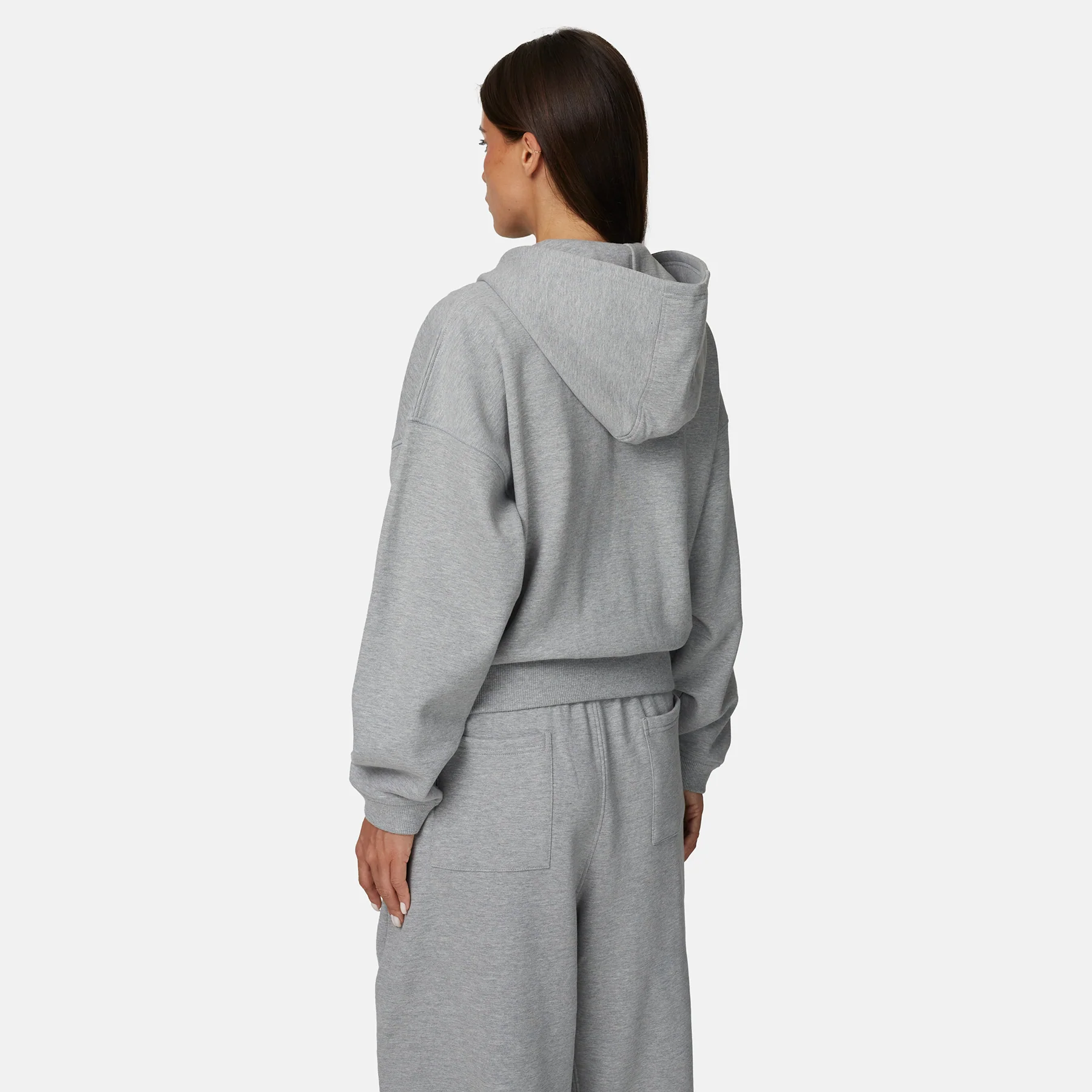 Icarus Grey Marl Zip Hoodie - Image 3