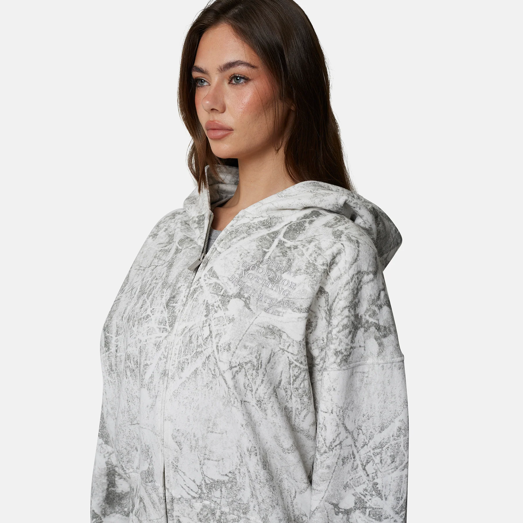 Icarus Camo White Zip Hoodie - Image 5