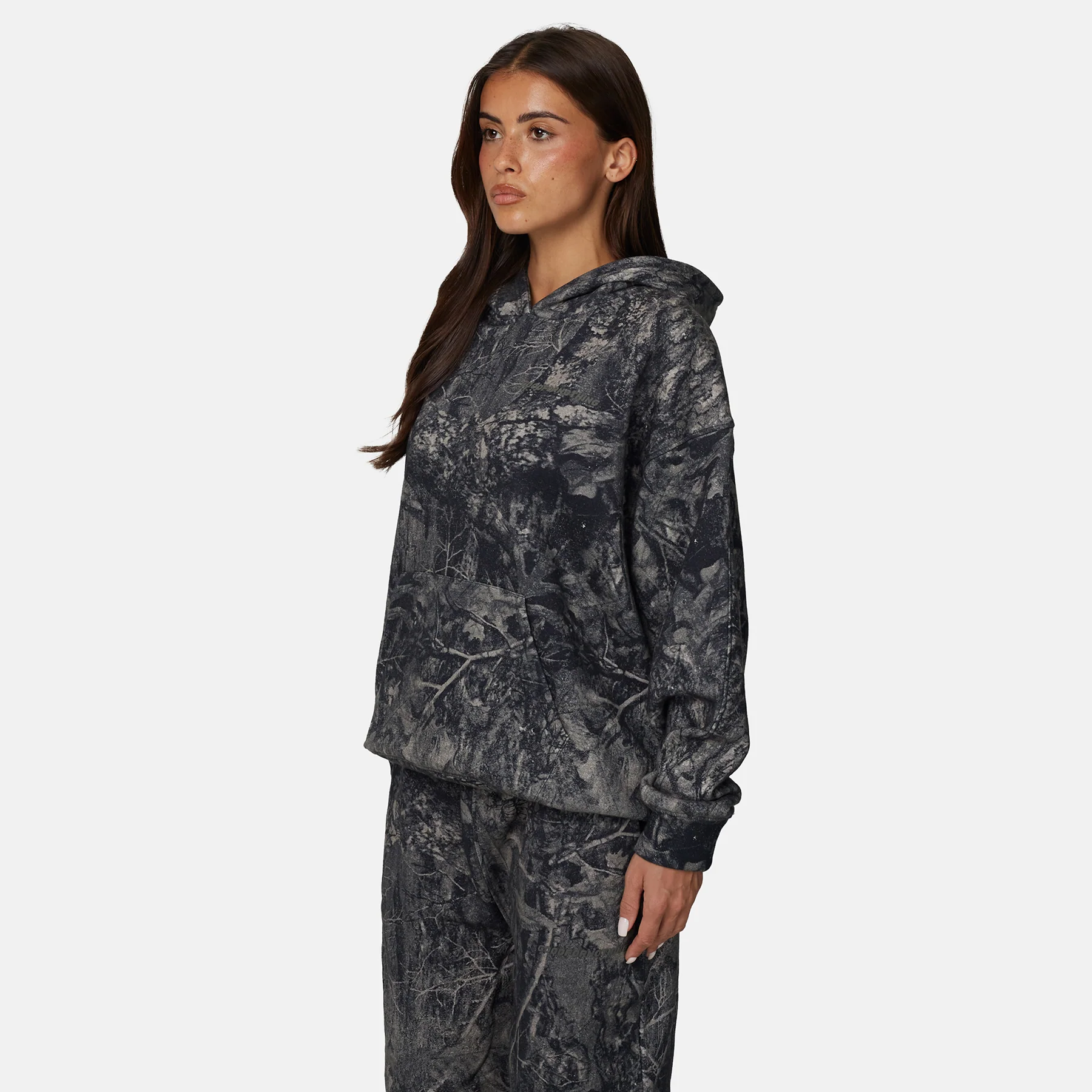 Woodland Camo Black Hoodie - Image 2