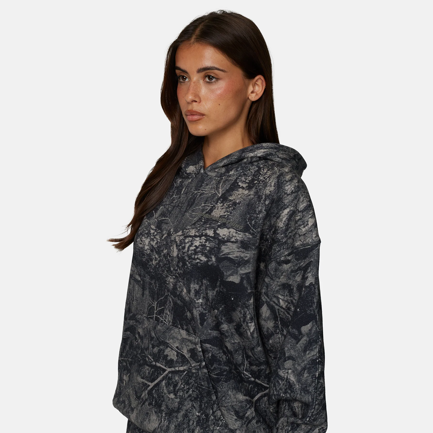 Woodland Camo Black Hoodie - Image 4