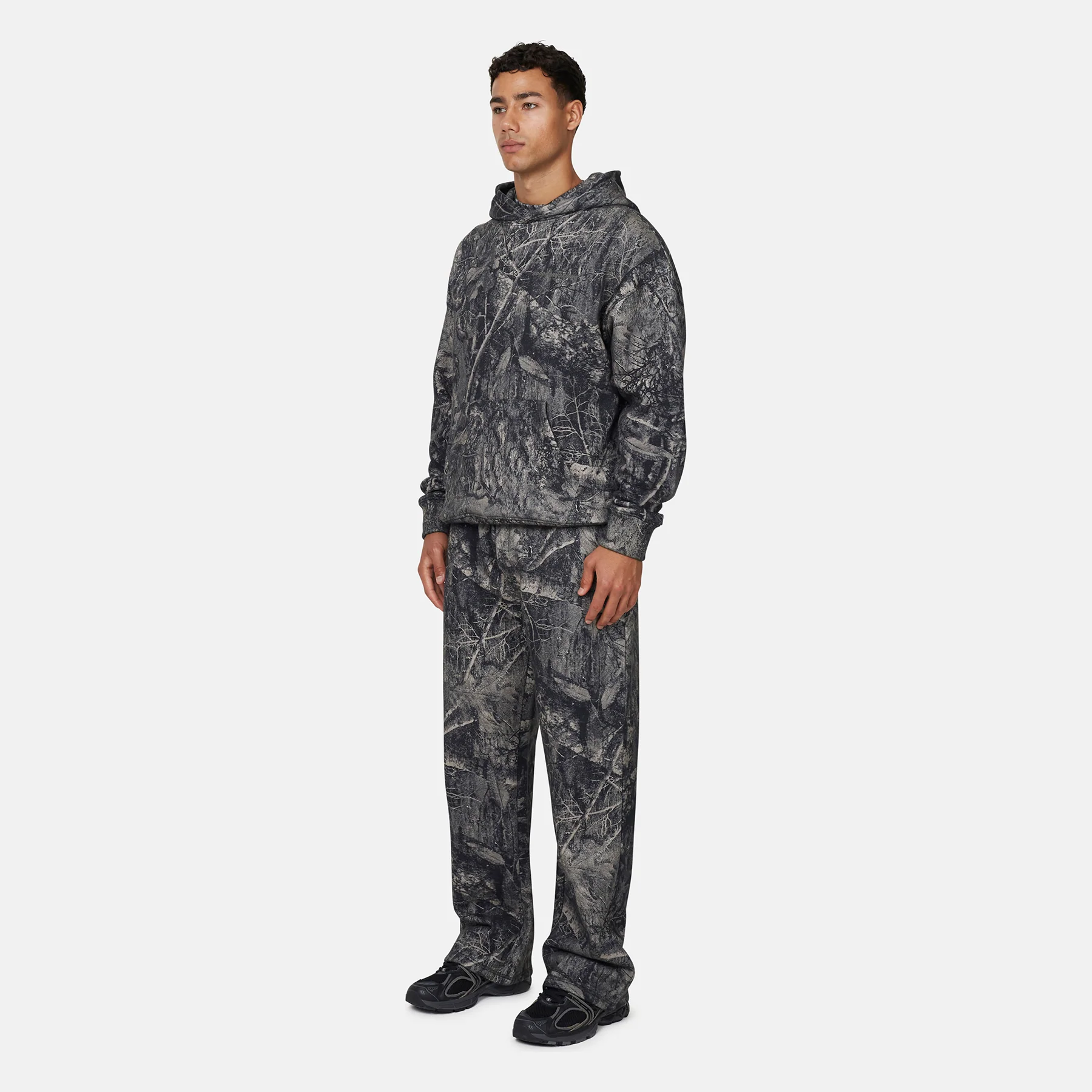 Woodland Camo Black Hoodie - Image 5