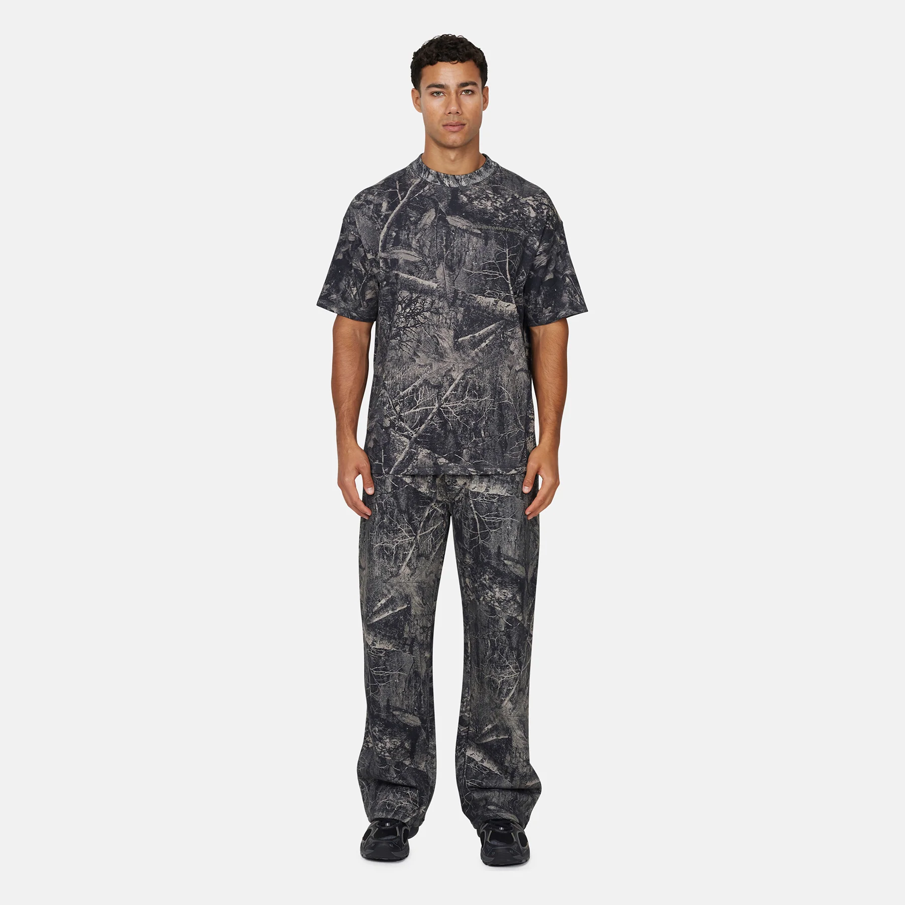 Woodland Camo Black Sweatpants - Image 3